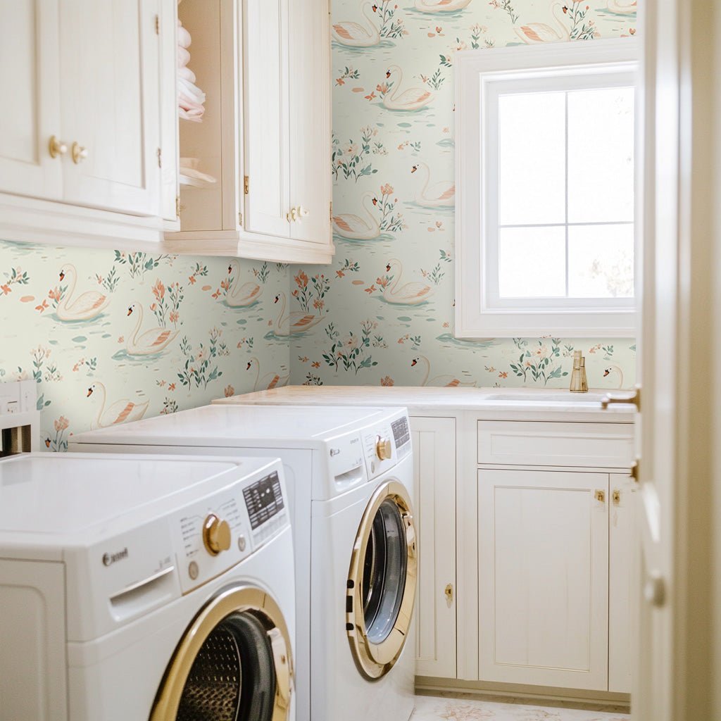 Swan Lake Wallpaper - Benton Lane Home - Lemon Park