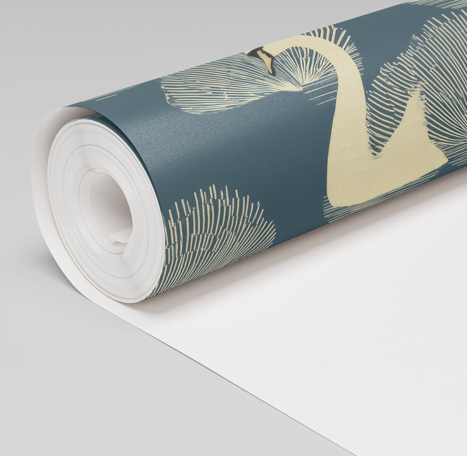Swan Soirée Wallpaper - Benton Lane Home - Painted Paper