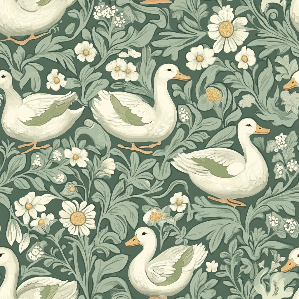 Swan's Serenade - Painted Paper