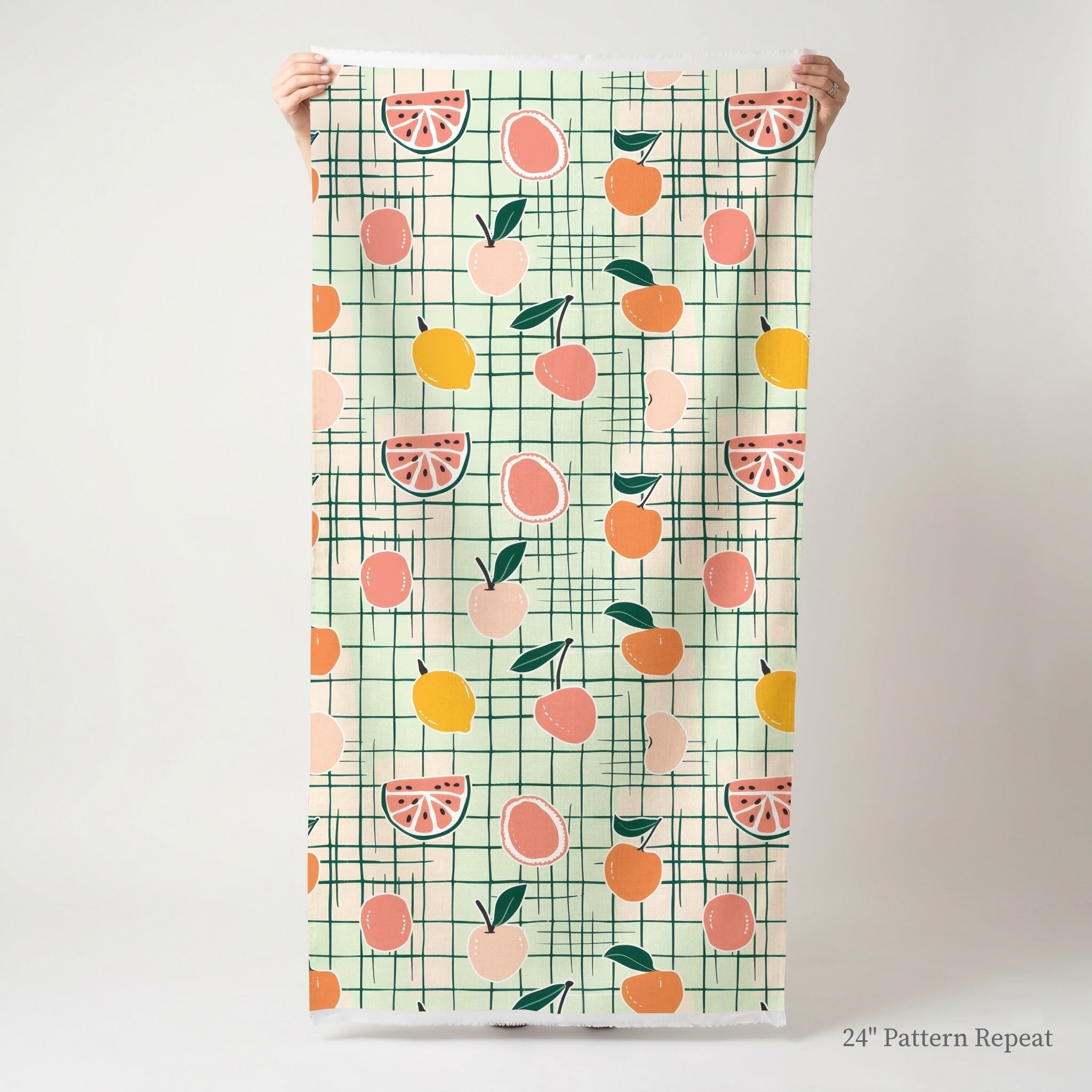 Sweet Citrus Squares - Fabric - Benton Lane Home - Lemon Park