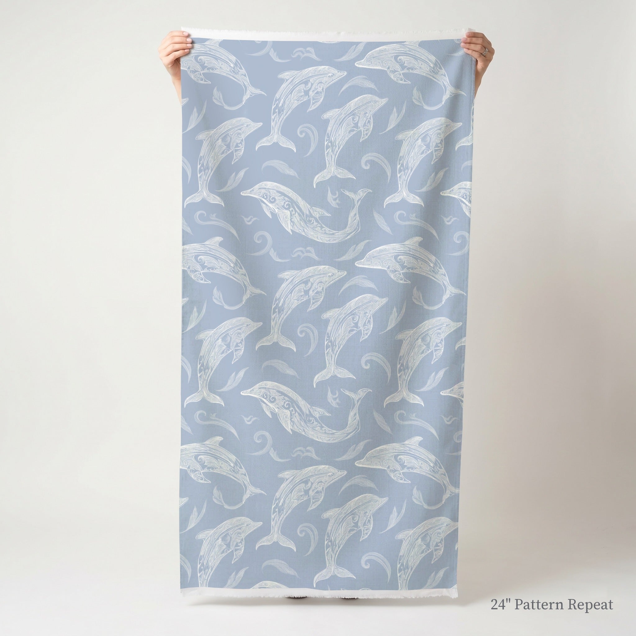 Swim With Dolphins - Fabric - Benton Lane Home - Lemon Park