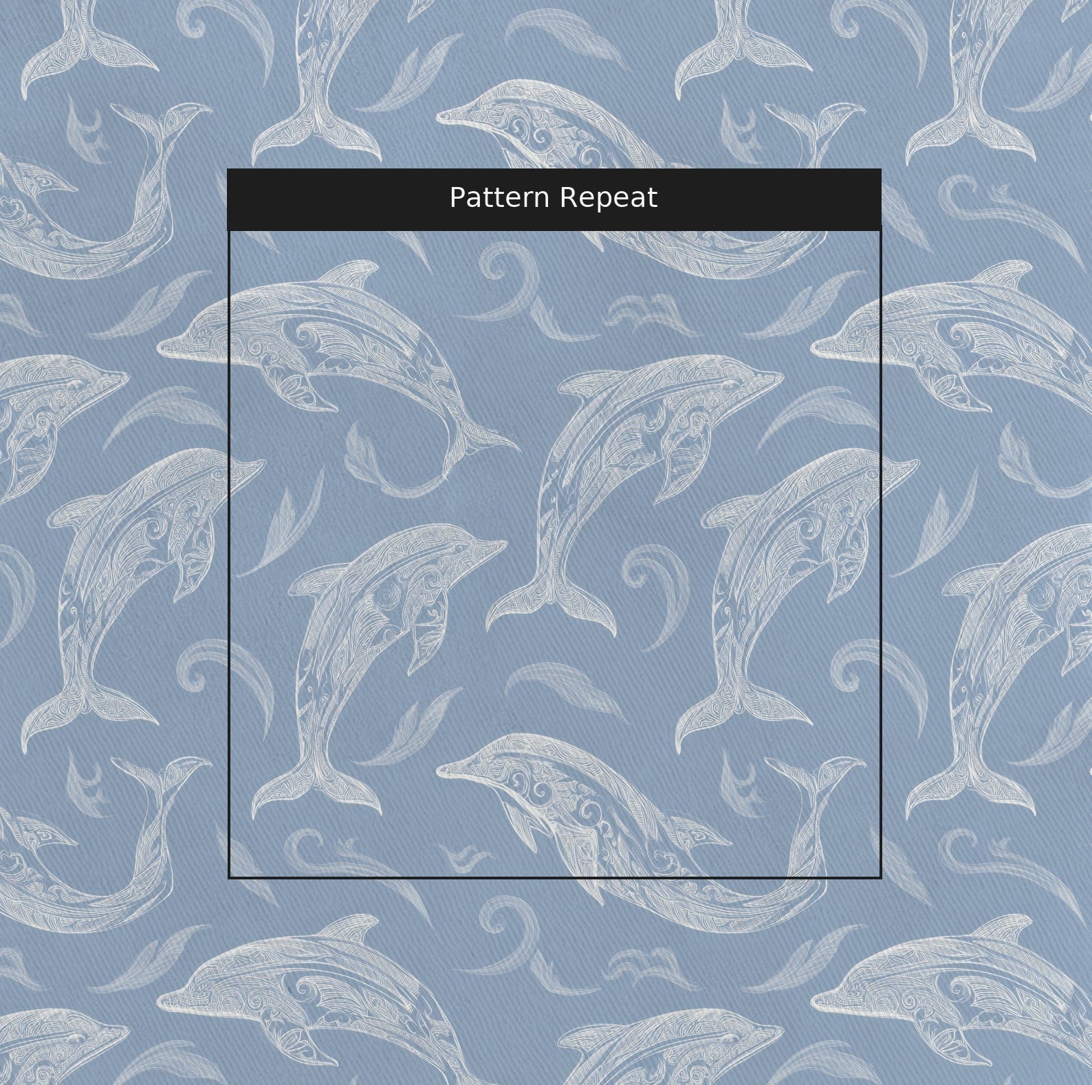 Swim With Dolphins - Fabric - Benton Lane Home - Lemon Park