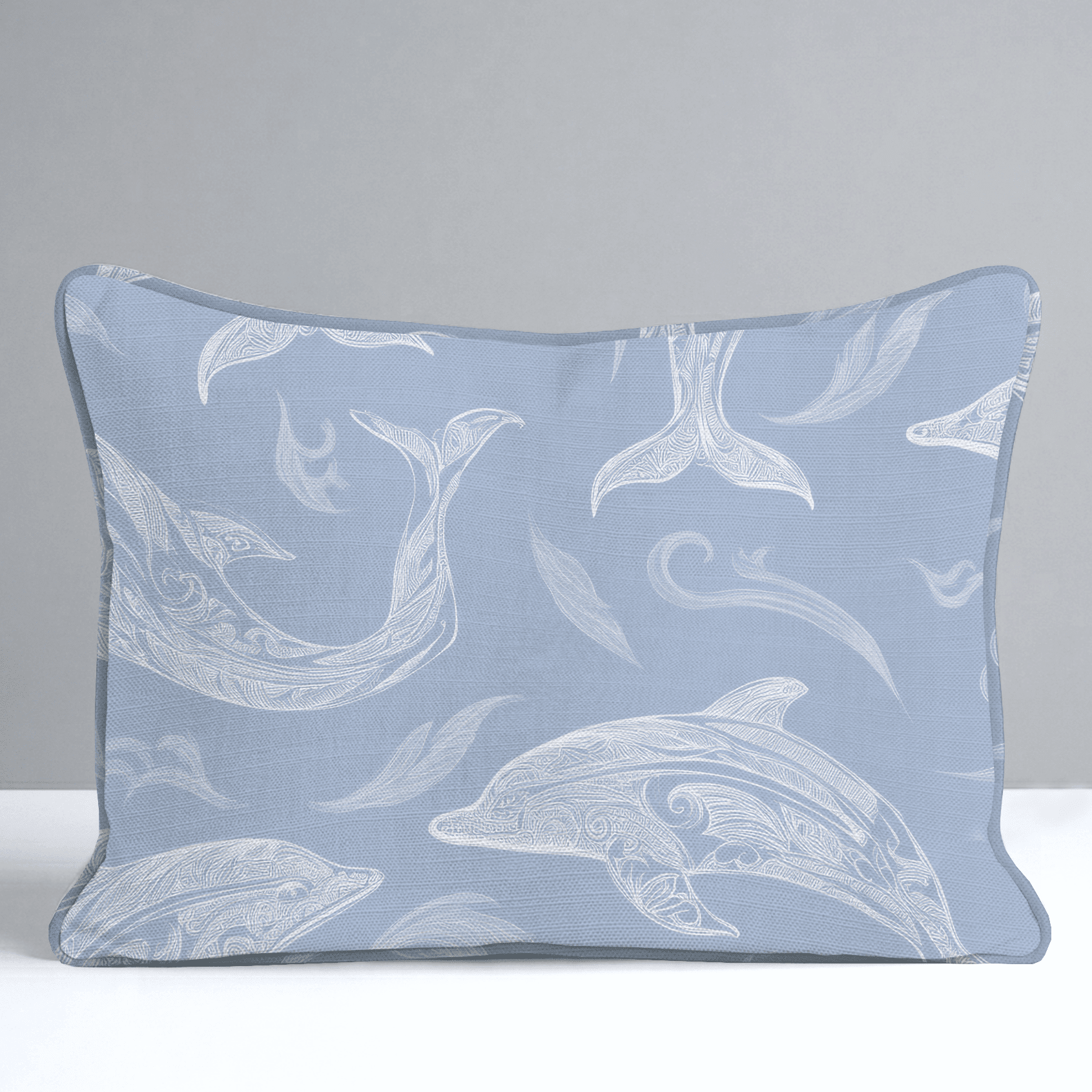 Swim With Dolphins Throw Pillow - Benton Lane Home - Lemon Park