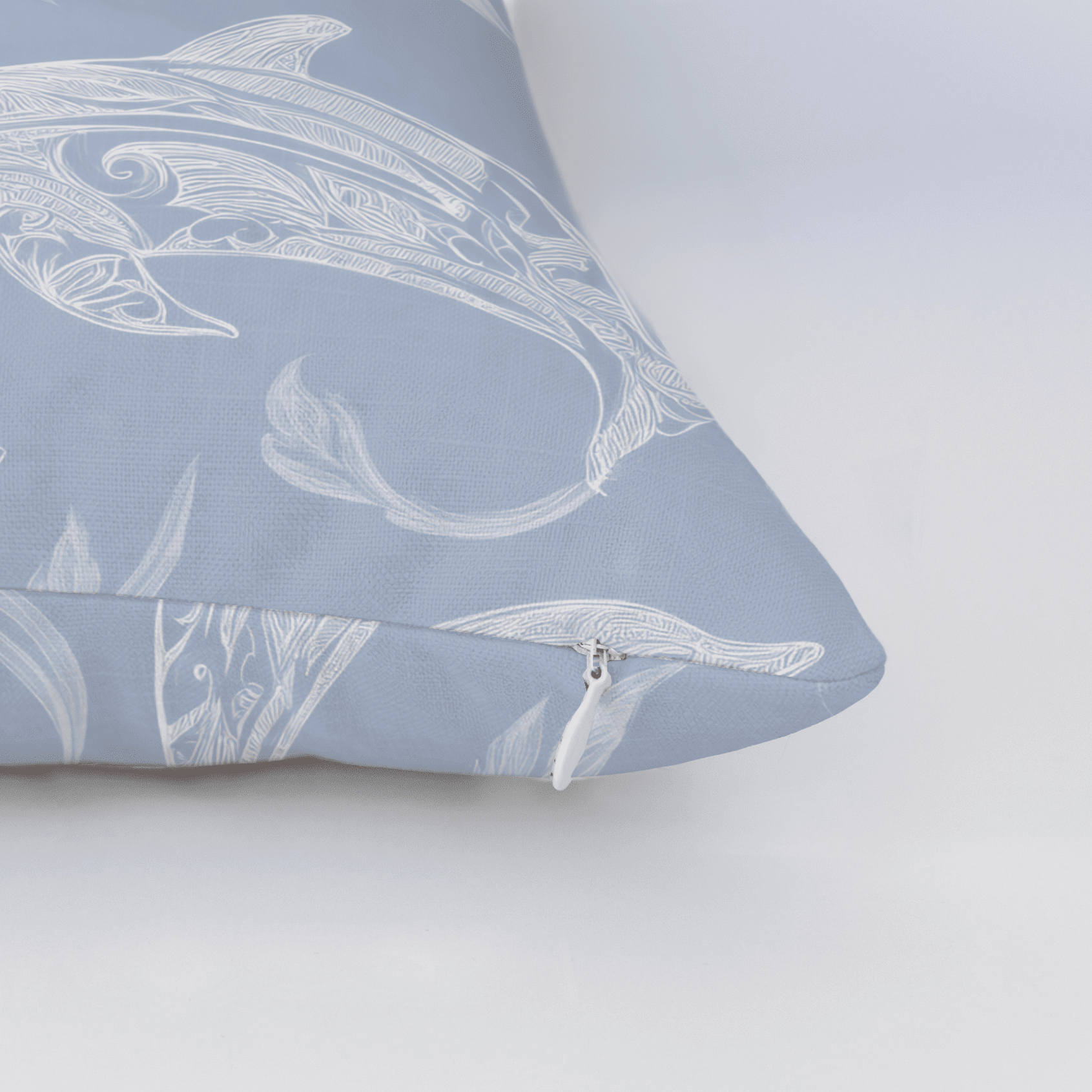 Swim With Dolphins Throw Pillow - Benton Lane Home - Lemon Park