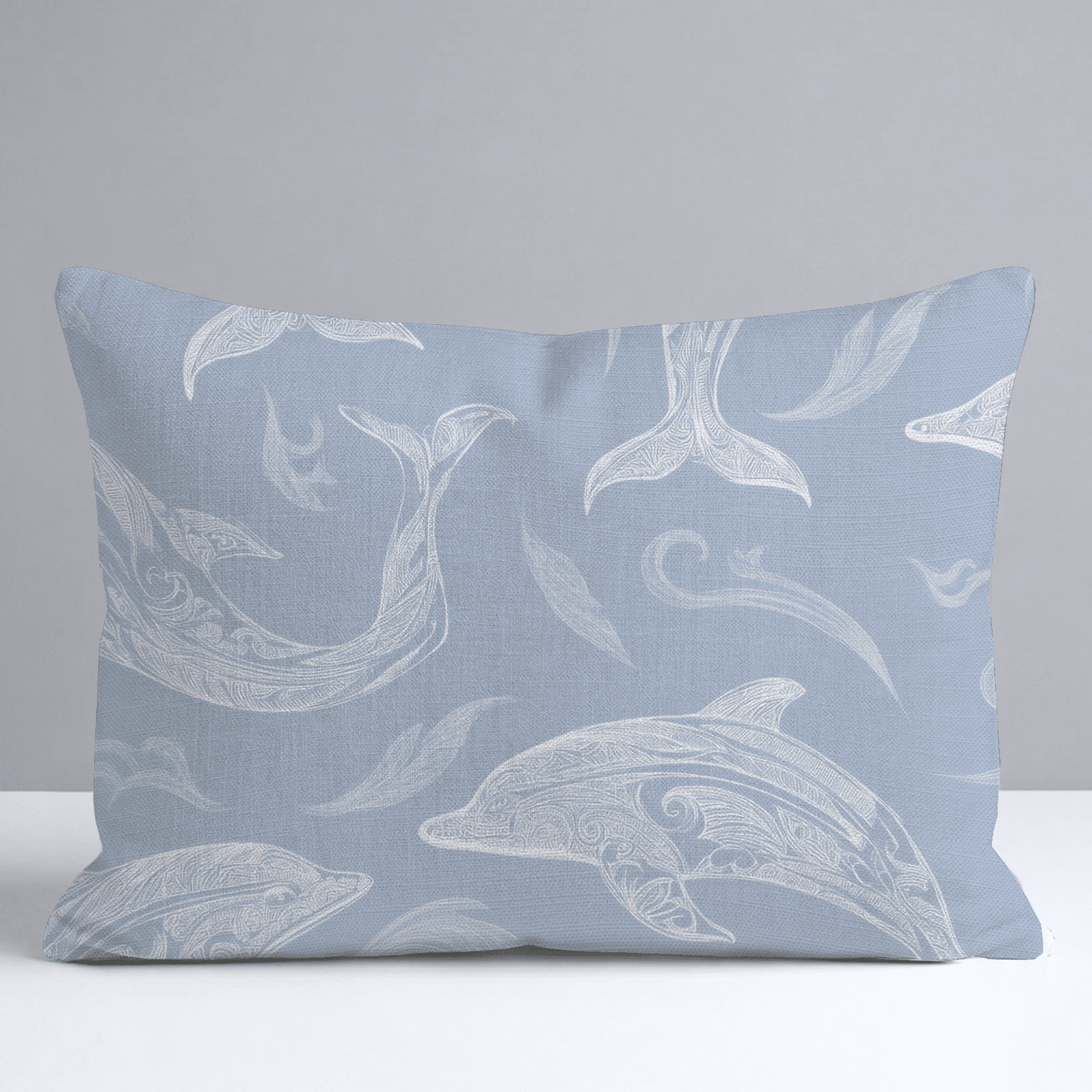 Swim With Dolphins Throw Pillow - Benton Lane Home - Lemon Park