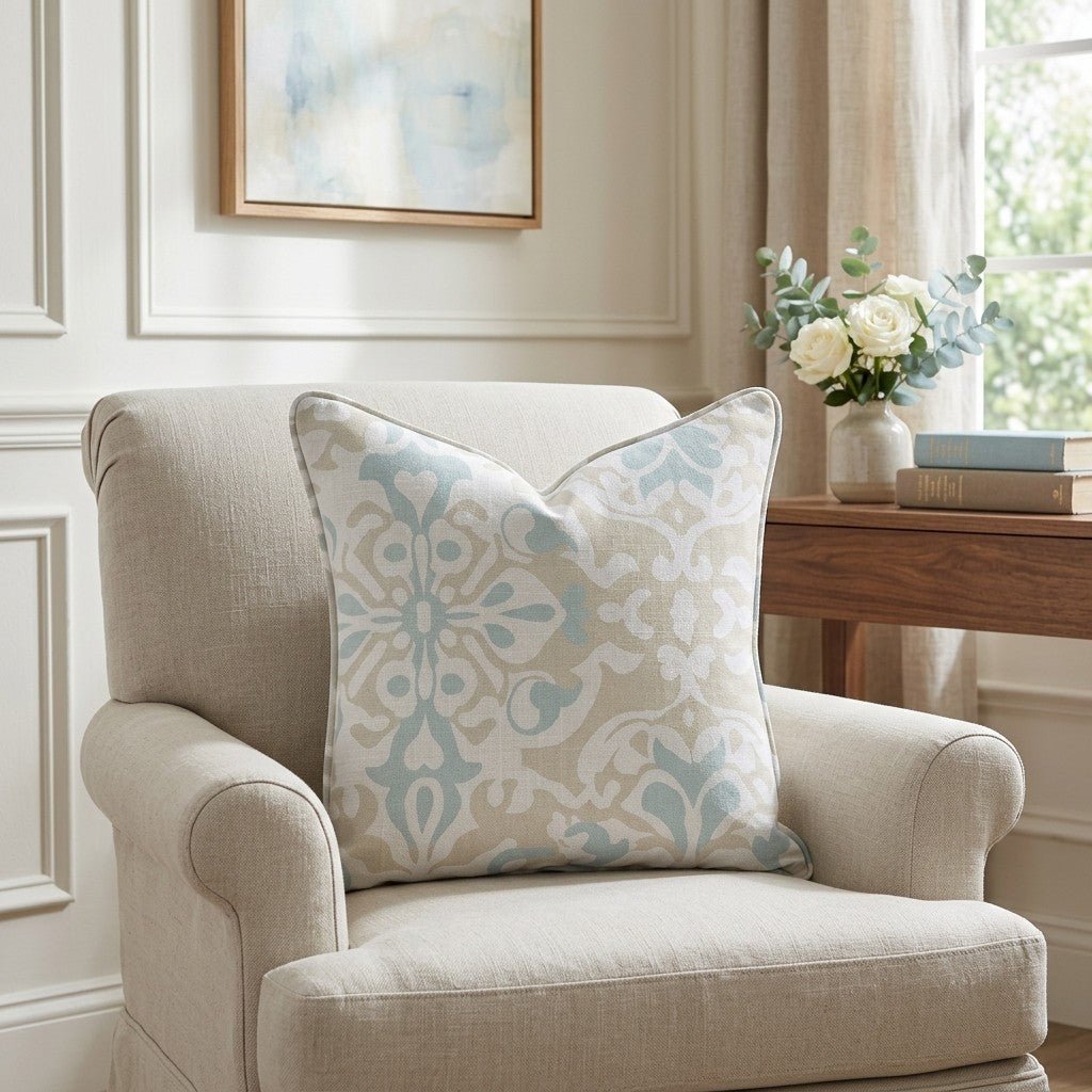 Swimming Throw Pillow - Benton Lane Home - Lemon Park