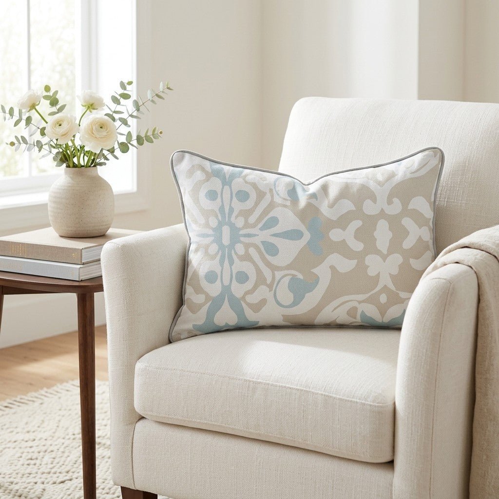 Swimming Throw Pillow - Benton Lane Home - Lemon Park