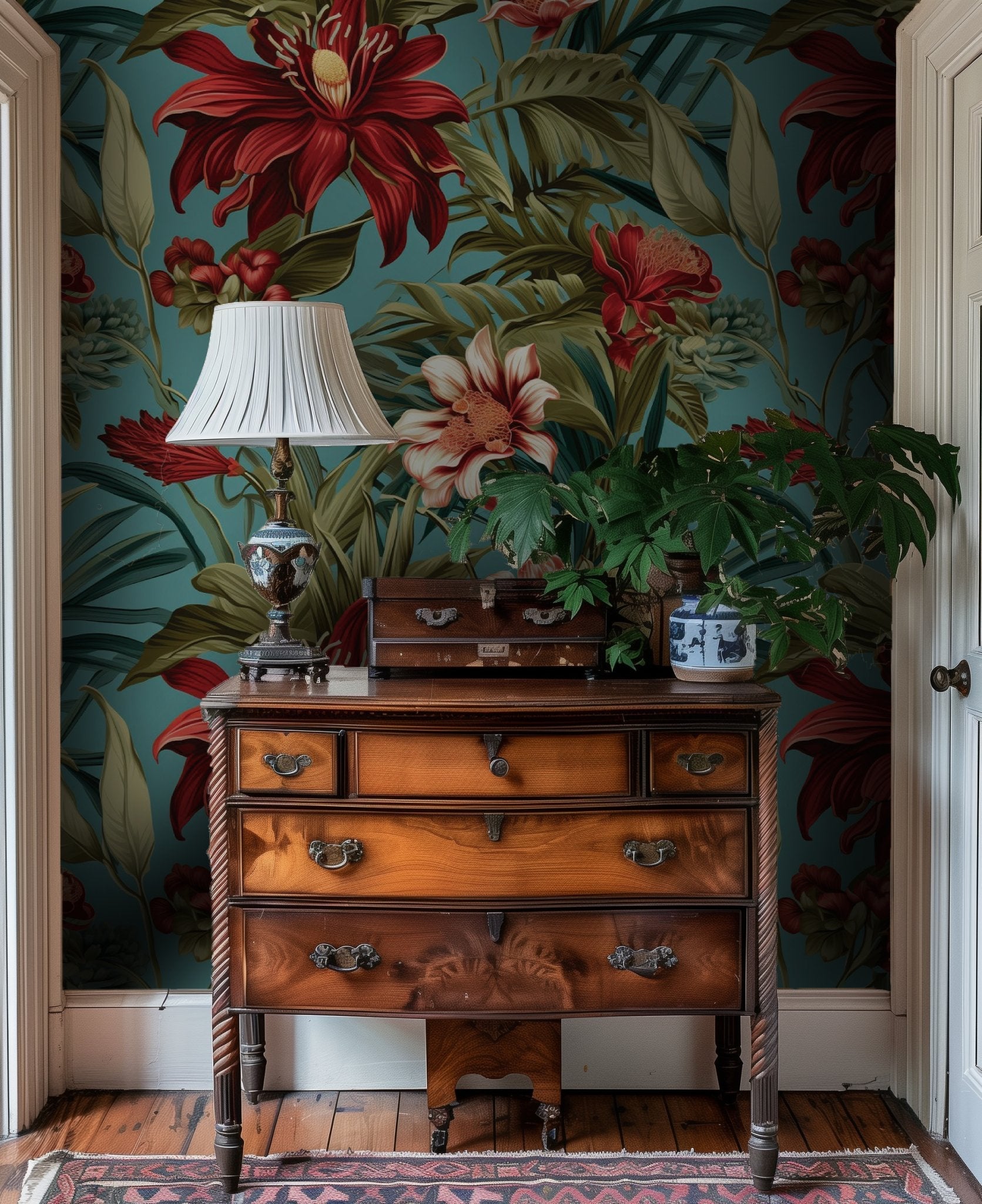 Tallulah Floral Wallpaper - Benton Lane Home - Painted Paper