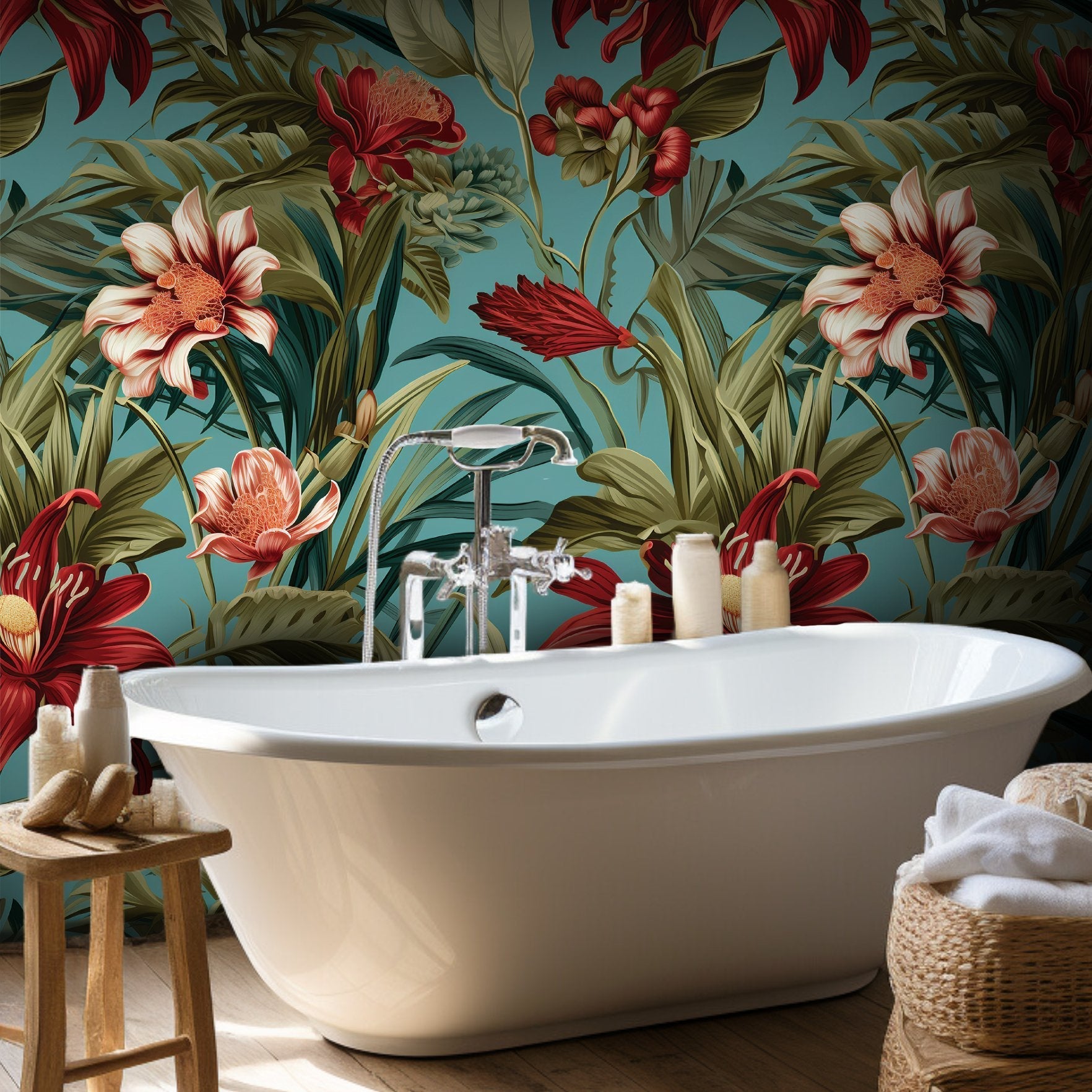 Tallulah Floral Wallpaper - Benton Lane Home - Painted Paper