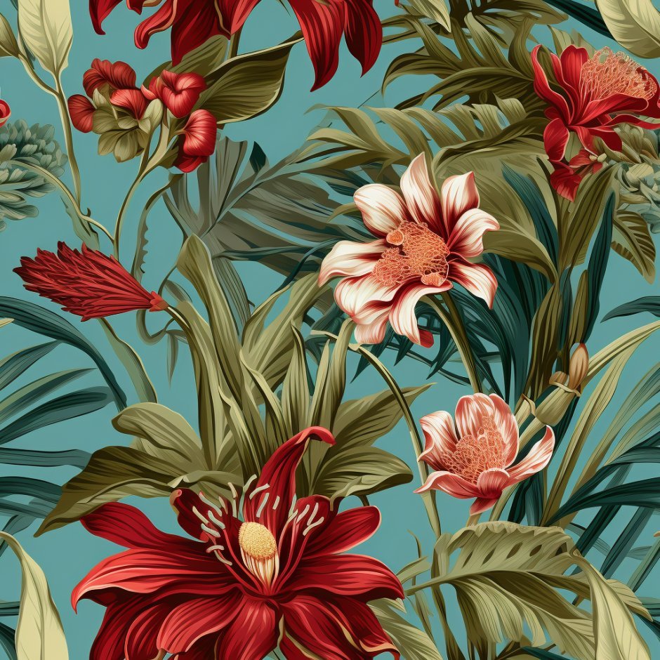Tallulah Floral Wallpaper - Benton Lane Home - Painted Paper