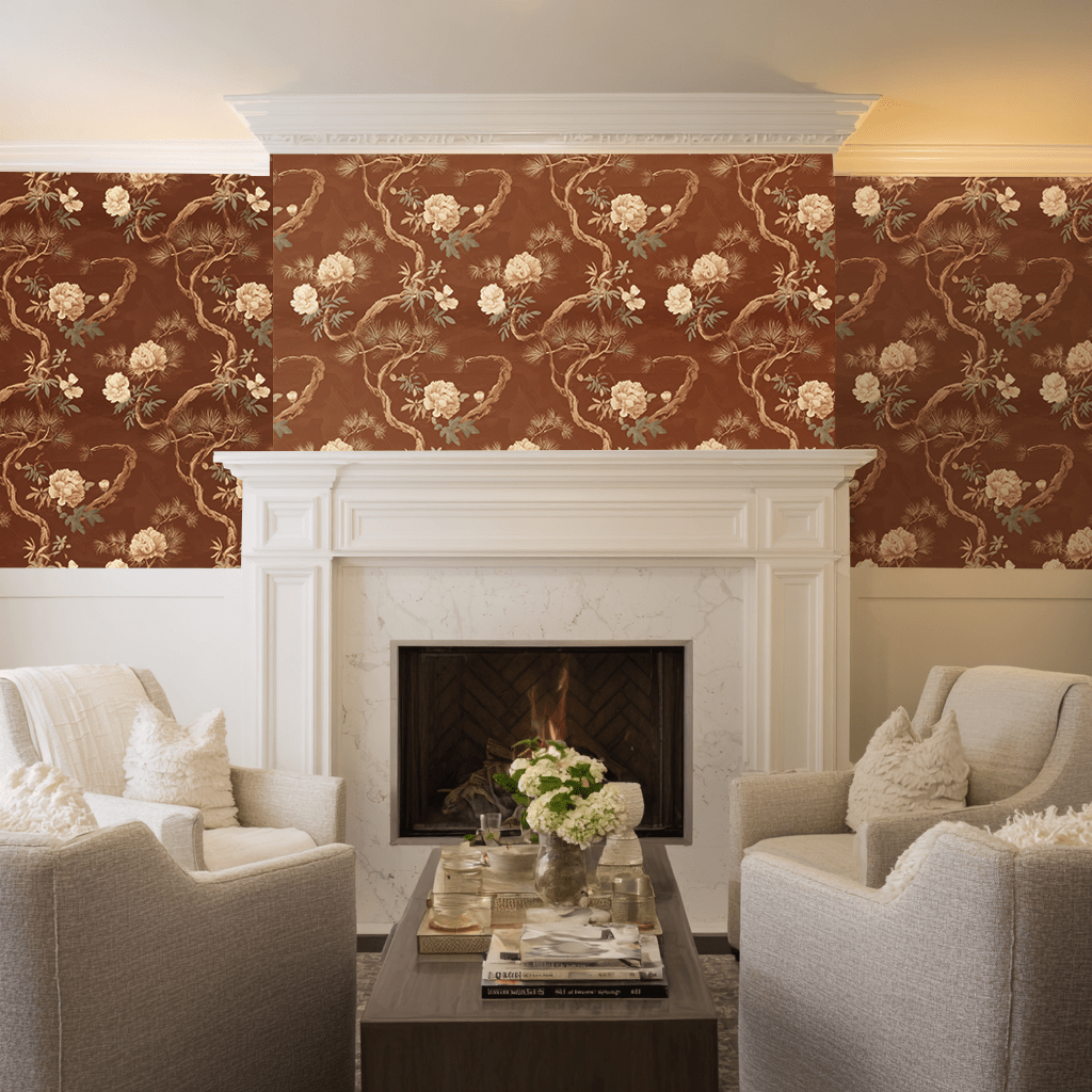 Tannin Wallpaper - Benton Lane Home - Painted Paper