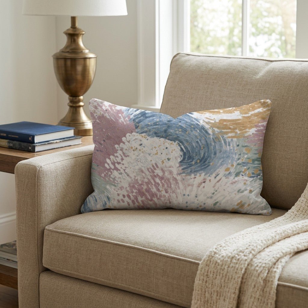 Tapestries Twirl Throw Pillow - Hillcroft Home