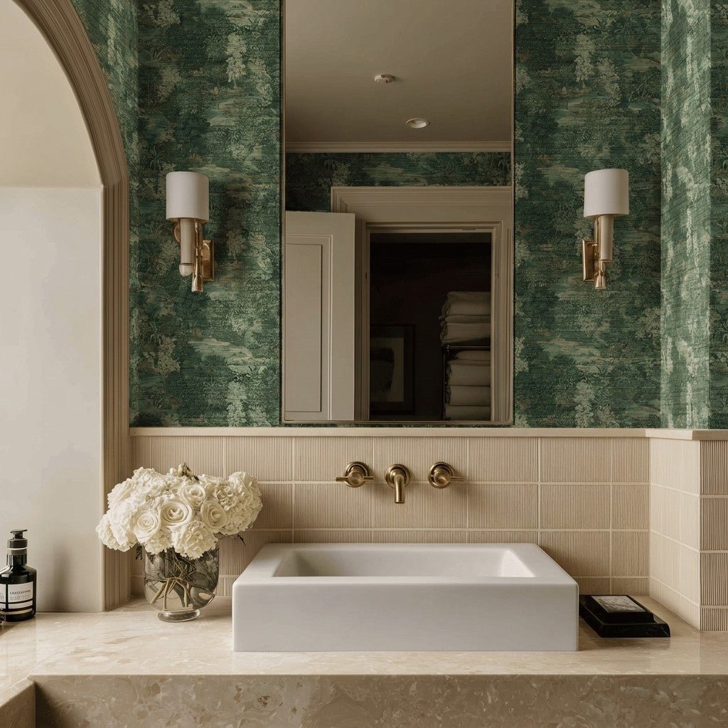 Tara Faux Grasscloth Wallpaper - Painted Paper