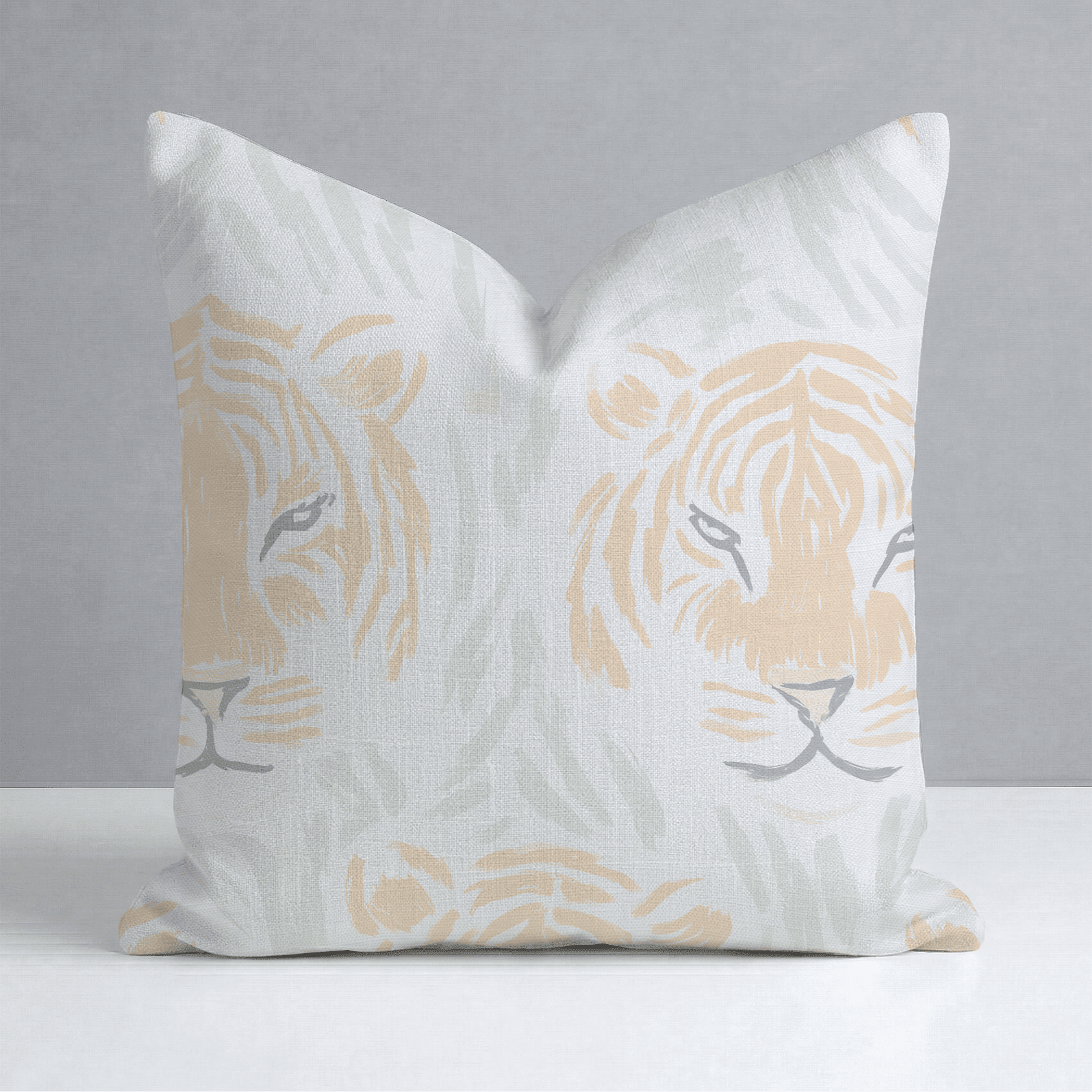 Tara Tigers Throw Pillow - Benton Lane Home - Lemon Park