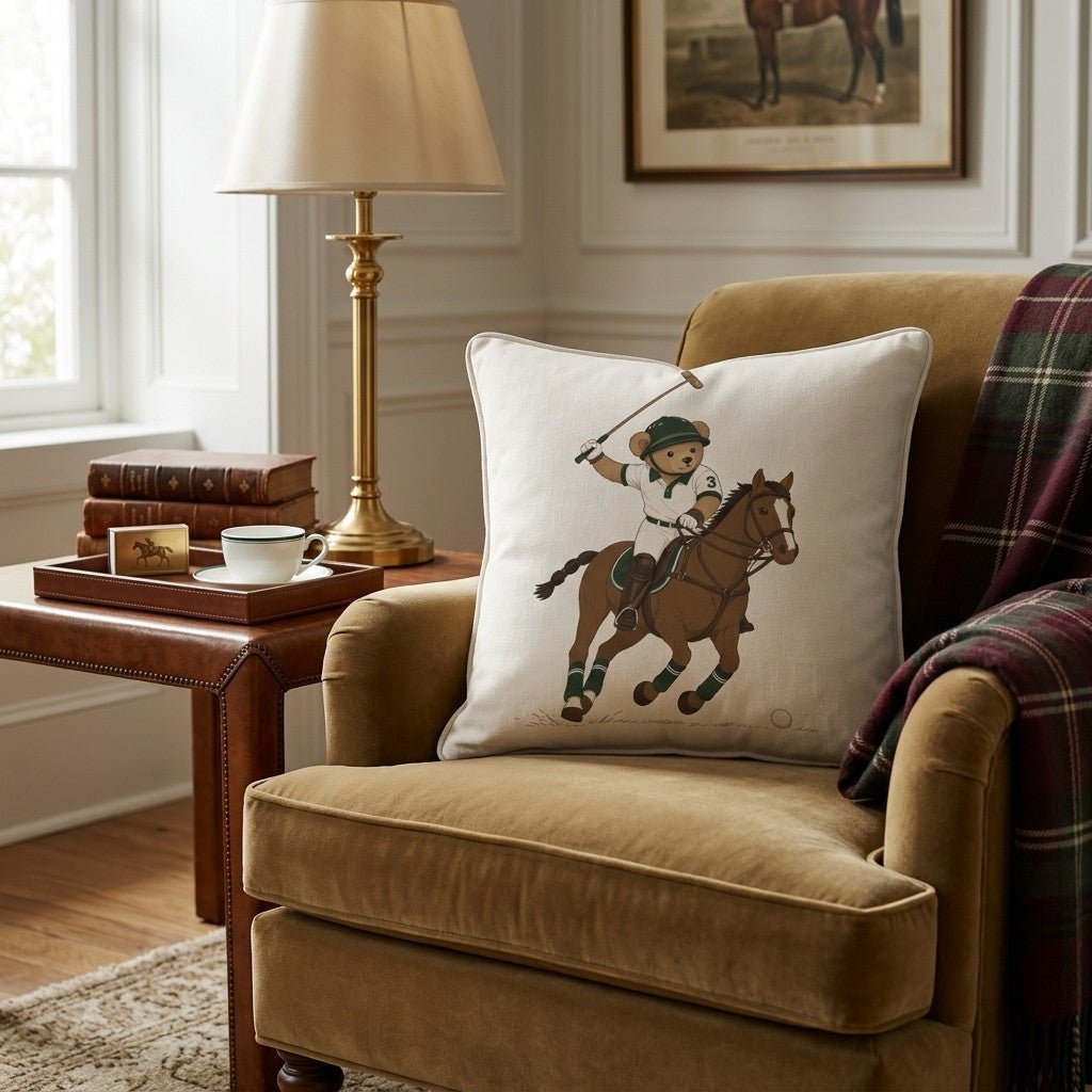Teddy Polo Throw Pillow - Benton Lane Home - Hillcroft Home
