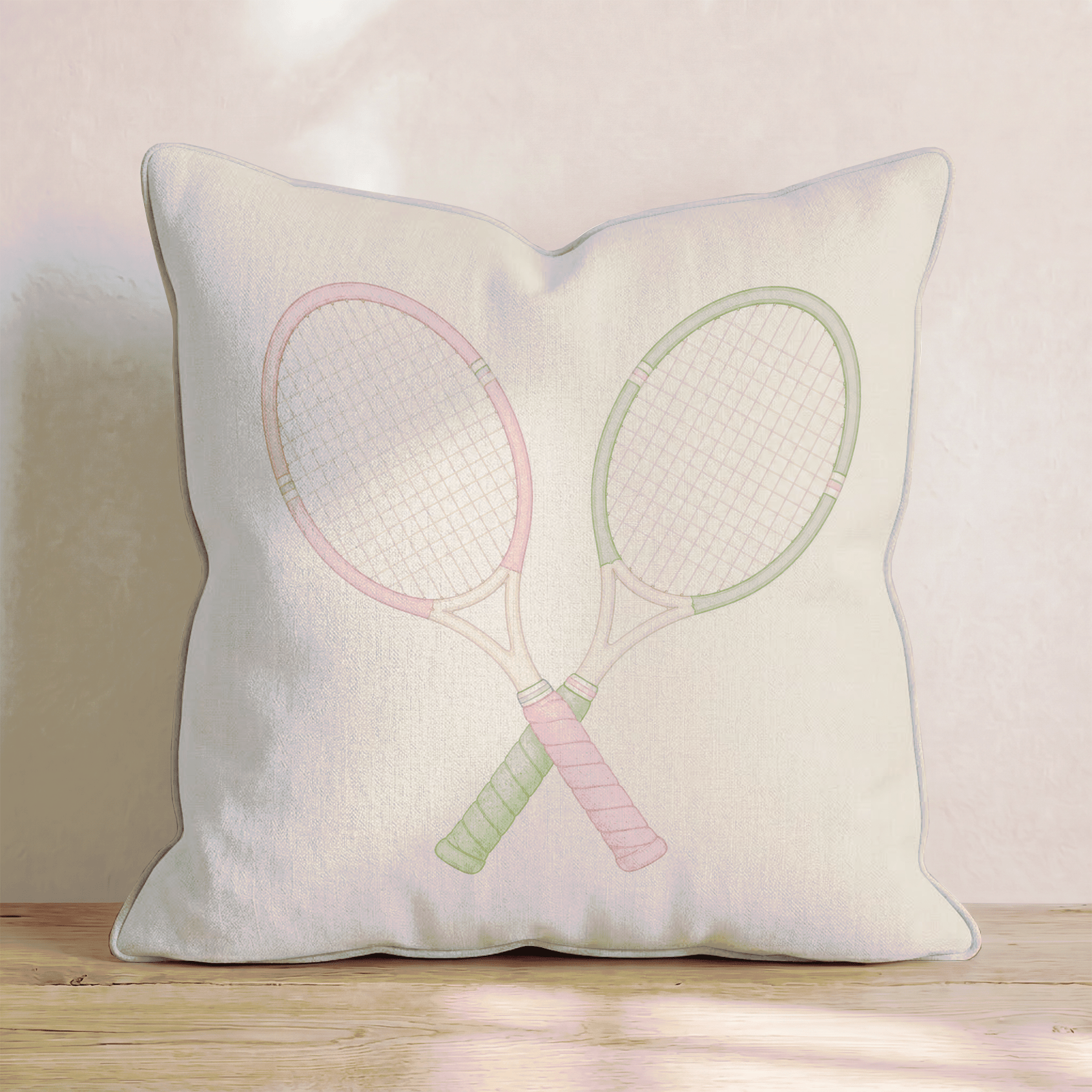 Tennis Symmetry Throw Pillow - Benton Lane Home - Hillcroft Home