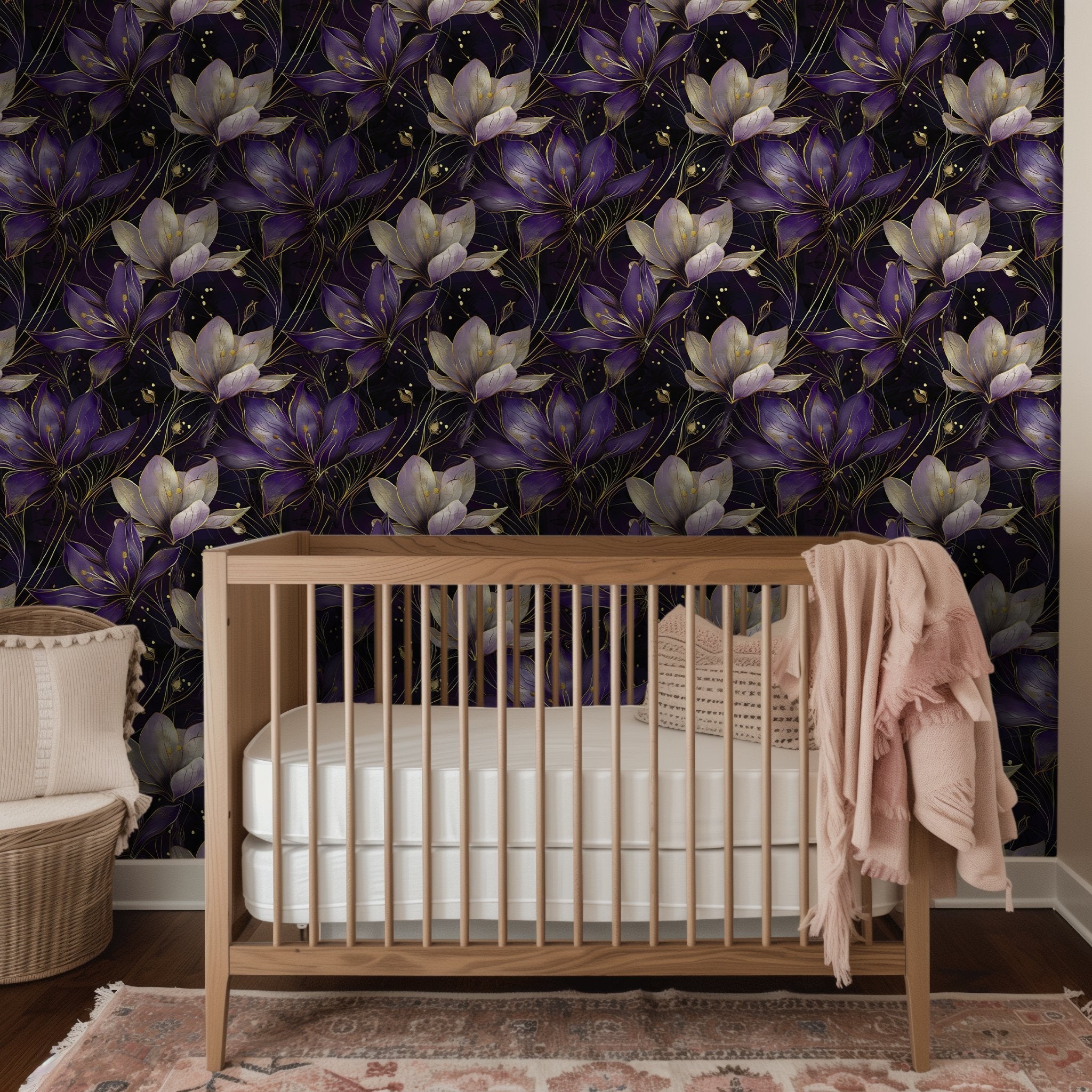 Tennison Floral Wallpaper - Benton Lane Home - Painted Paper