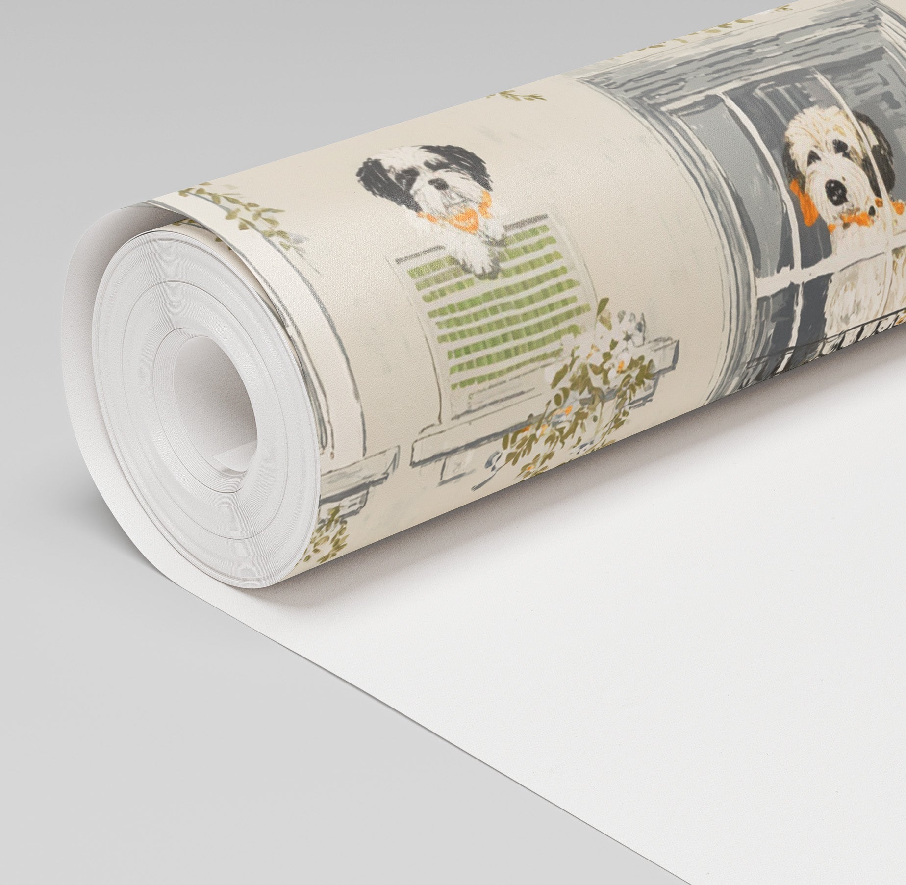 Terrace Tails Wallpaper - Benton Lane Home - Painted Paper