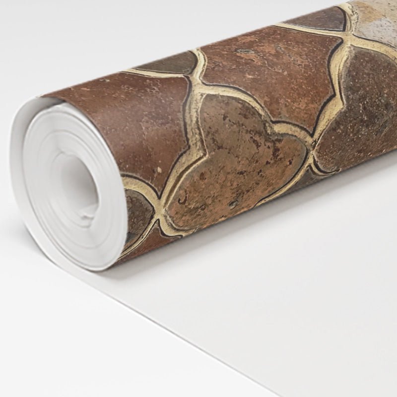 Terracotta Mosaic Wallpaper - Benton Lane Home - Painted Paper