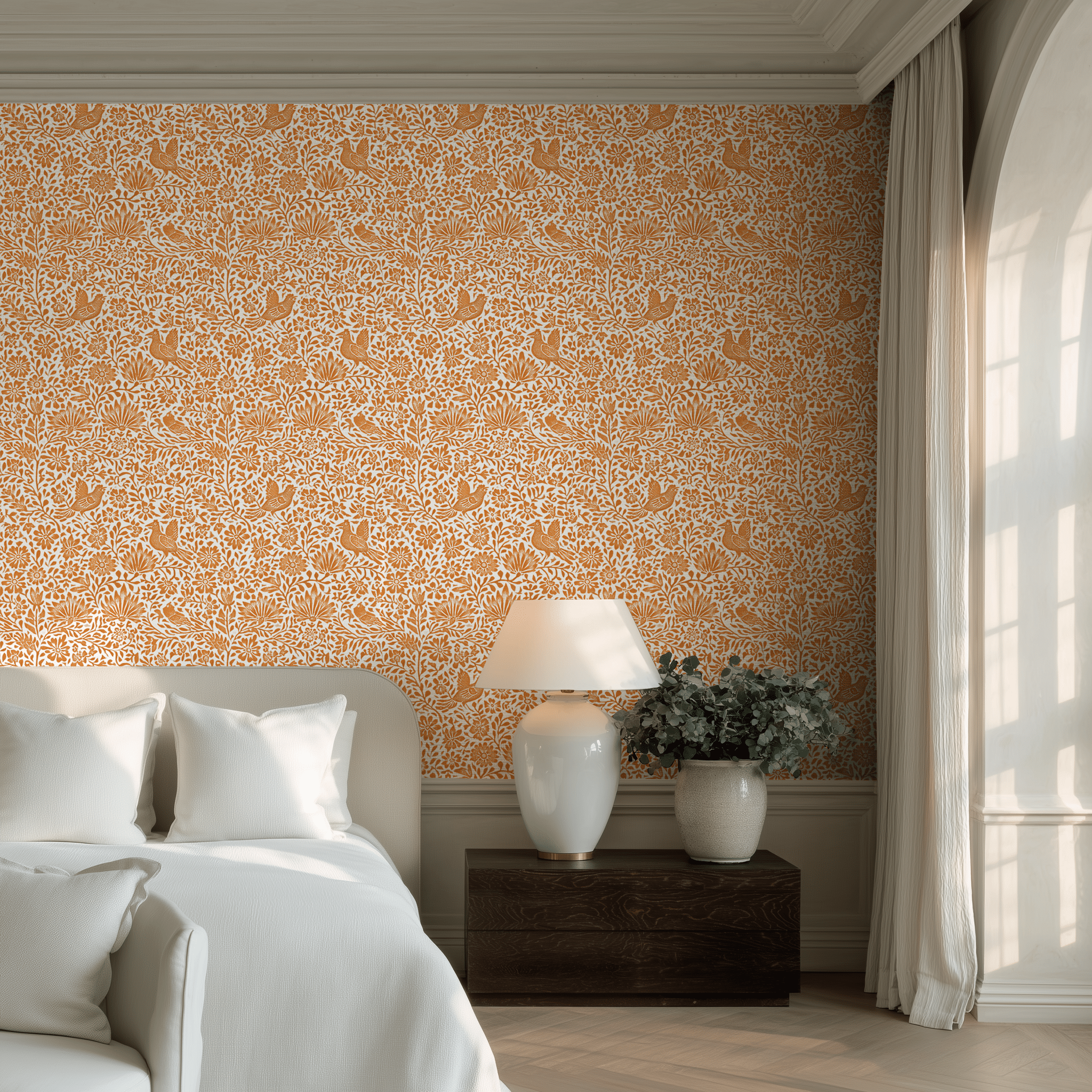 Terracotta Wallpaper - Painted Paper