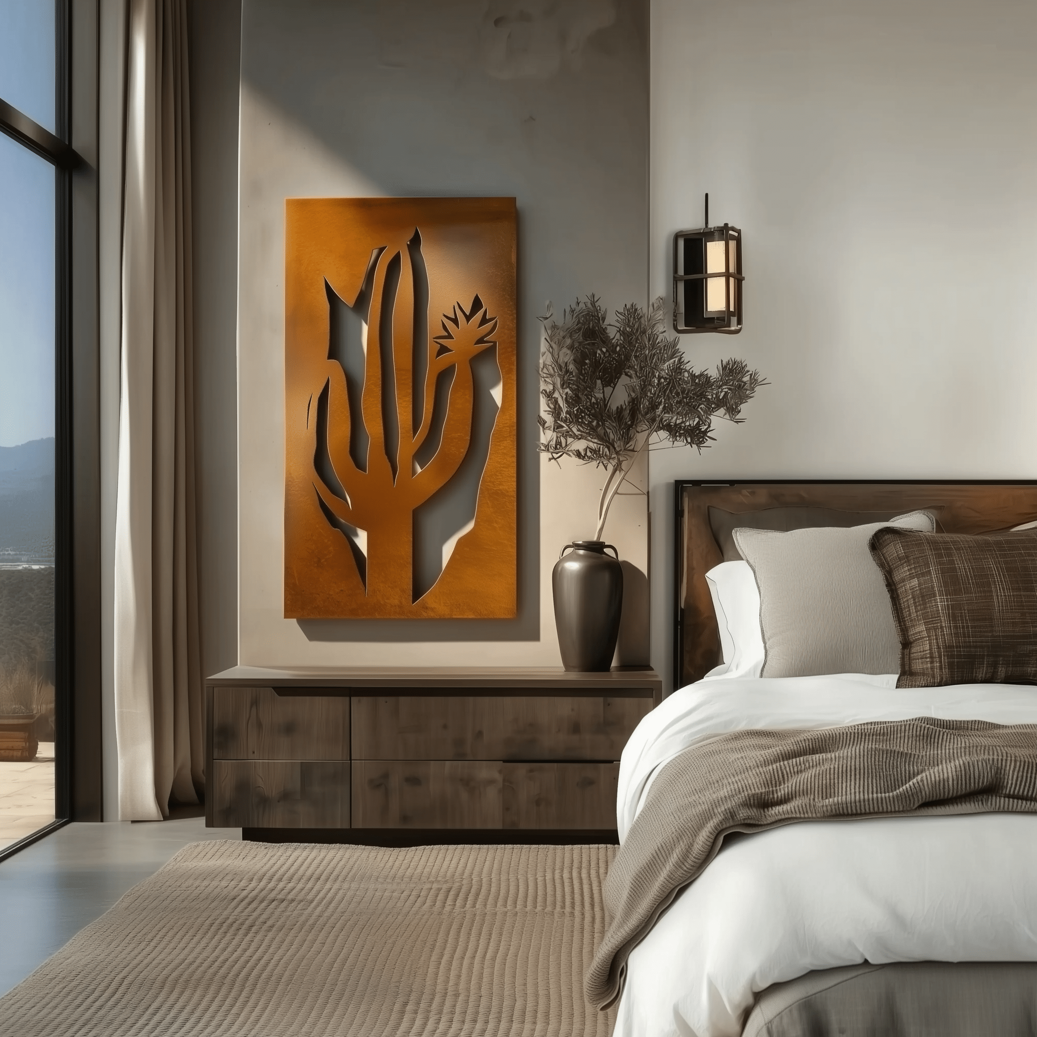 The Arizona Saguaro Cactus Blossom - Metal Wall Art - Benton Lane Home - Anthem Classic