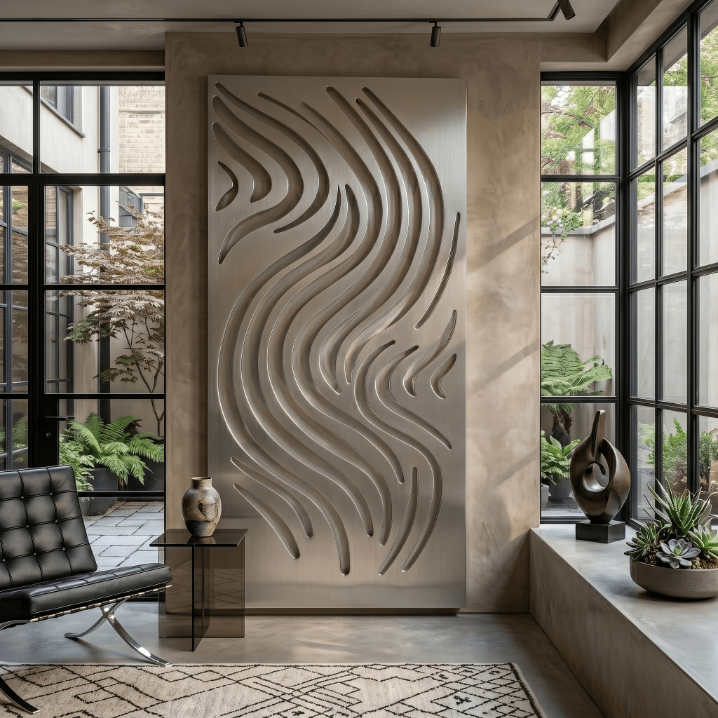 The Aura Flow - Metal Wall Art - Benton Lane Home - Carbon Designs