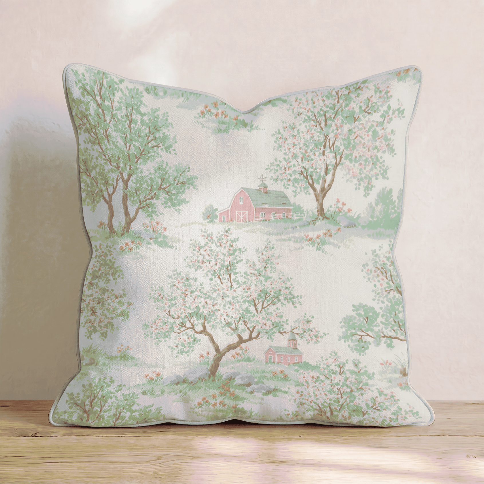 The Barn Throw Pillow - Hillcroft Home