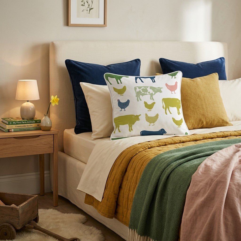 The Barnyard Throw Pillow - Hillcroft Home