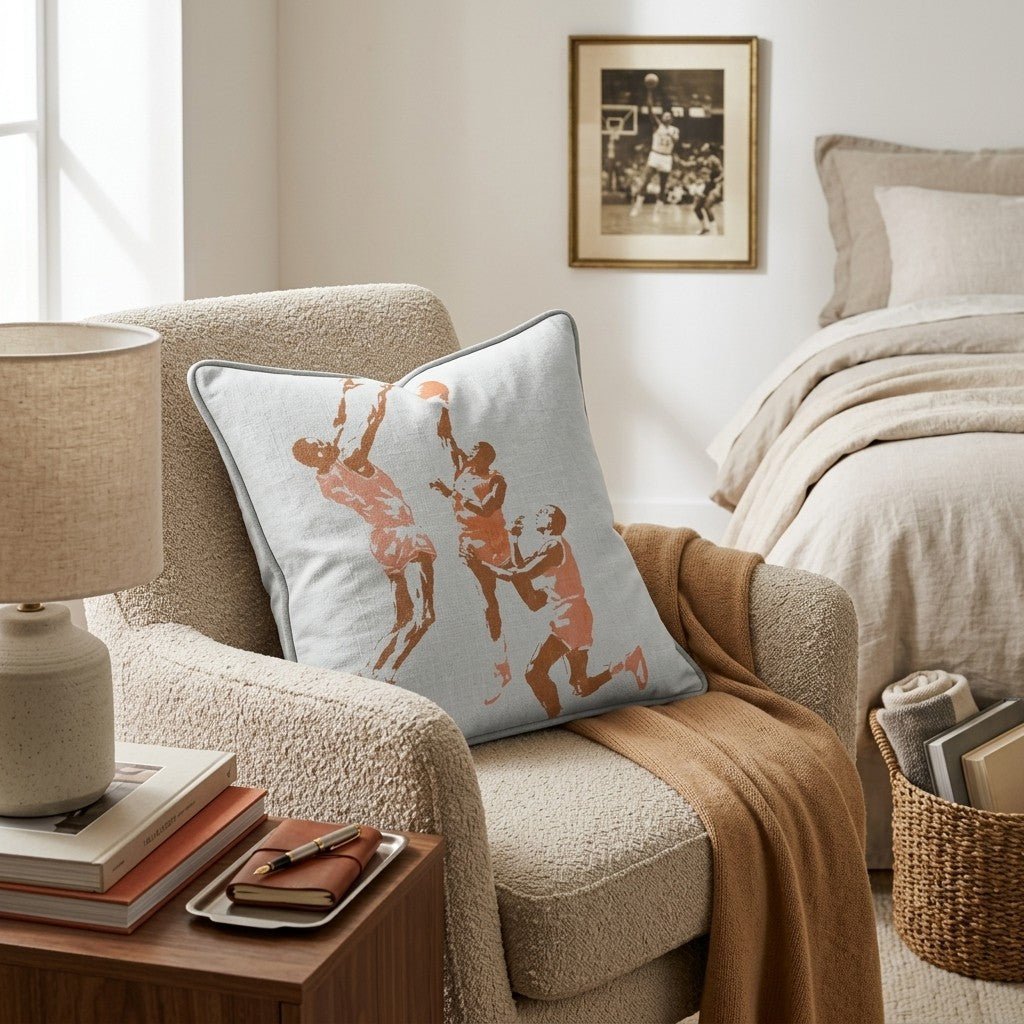 The Basketball Game Throw Pillow - Benton Lane Home - Hillcroft Home