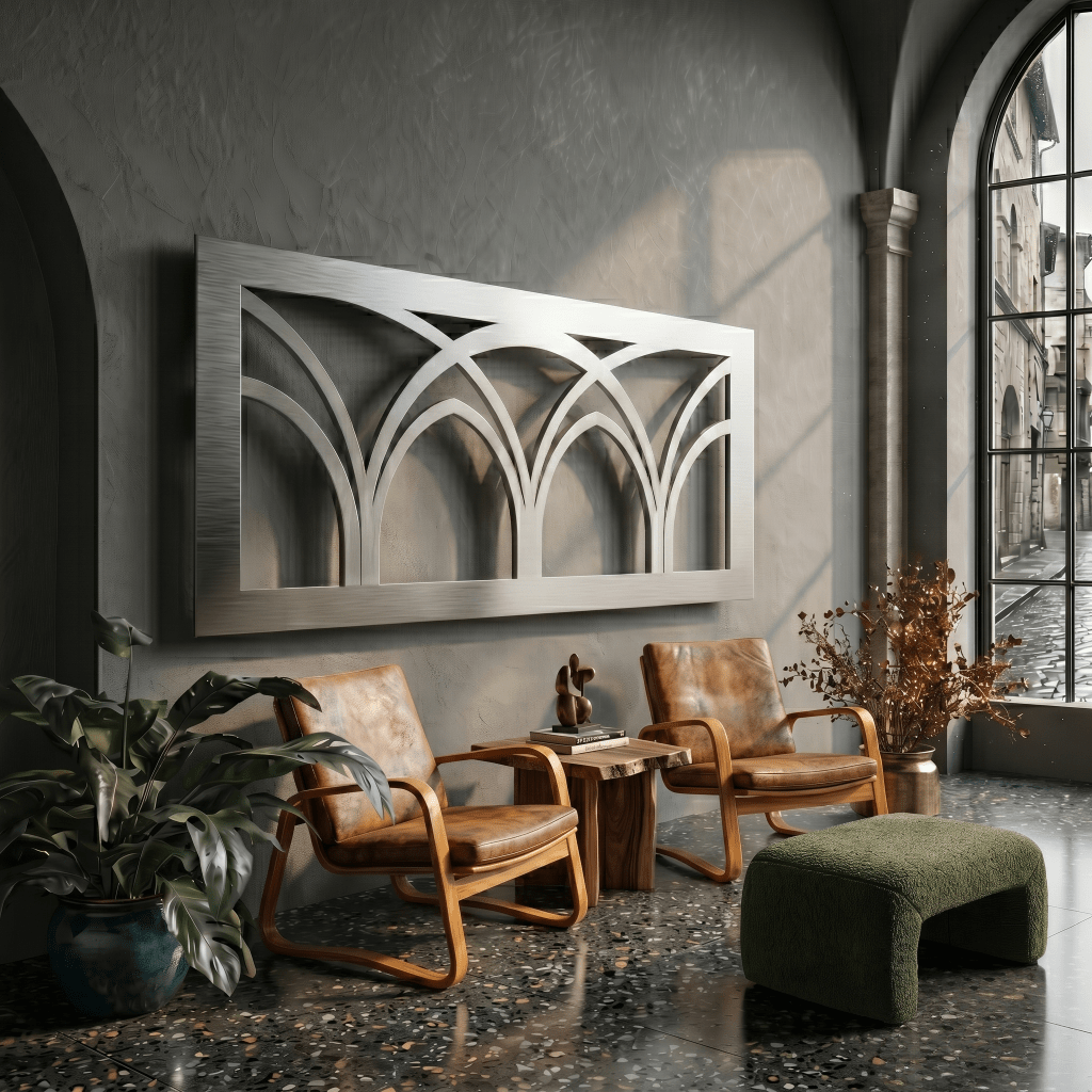 The Beams - Metal Wall Art - Benton Lane Home - Carbon Designs
