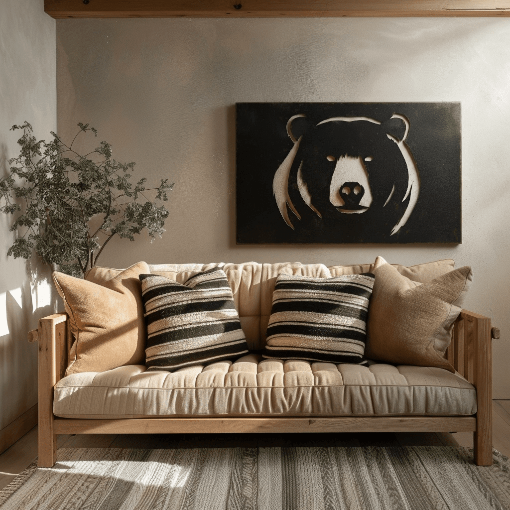 The Black Bear - Metal Wall Art - Benton Lane Home - Anthem Classic