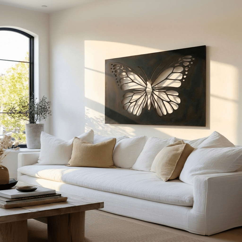 The Butterfly - Metal Wall Art - Forge - Benton Lane Home - Anthem Classic
