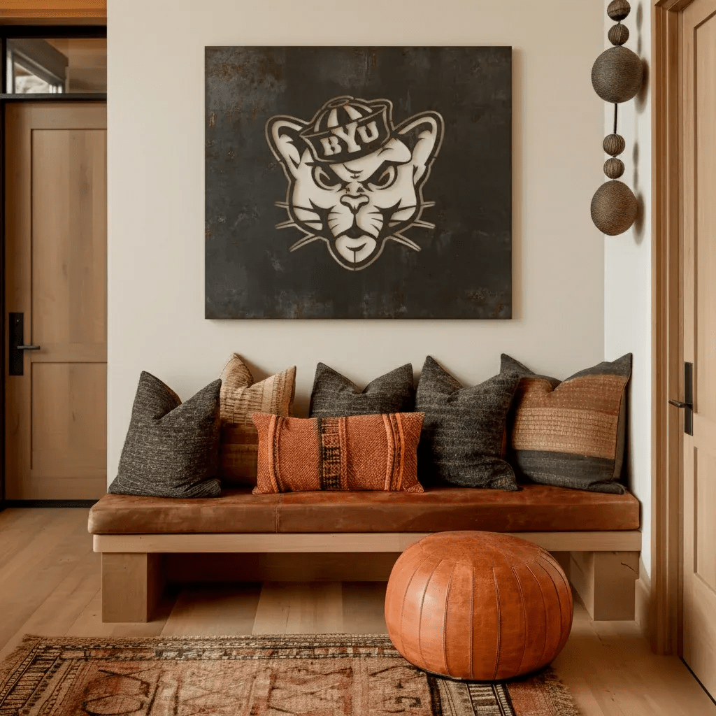 The BYU Cat - Metal Wall Art - Square Forge - Benton Lane Home - Anthem Classic