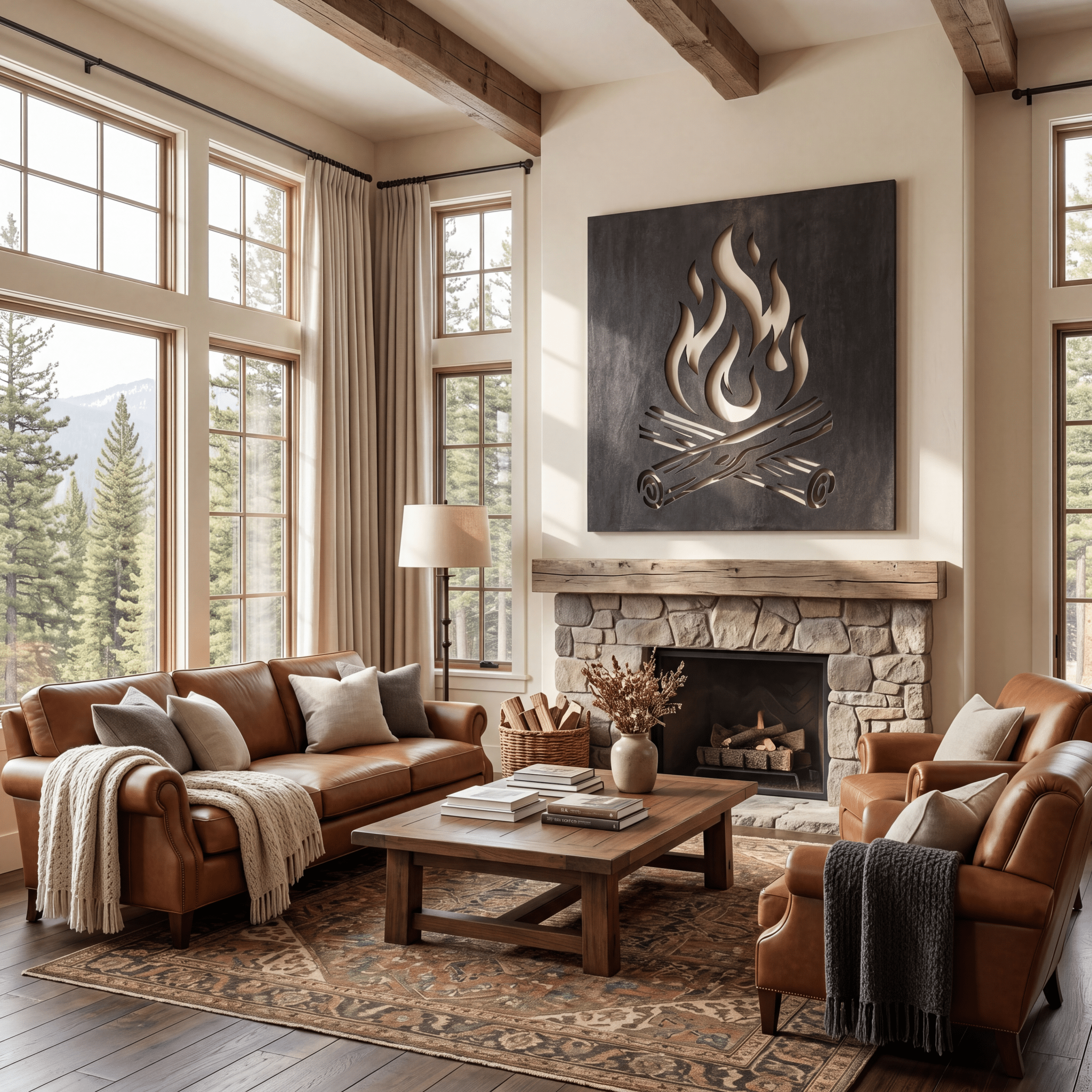 The Campfire - Metal Wall Art - Forge - Benton Lane Home - Anthem Classic