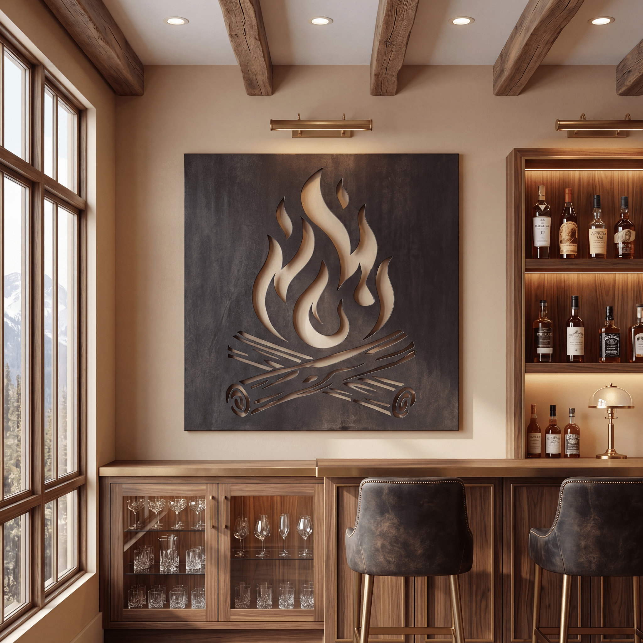 The Campfire - Metal Wall Art - Forge - Benton Lane Home - Anthem Classic