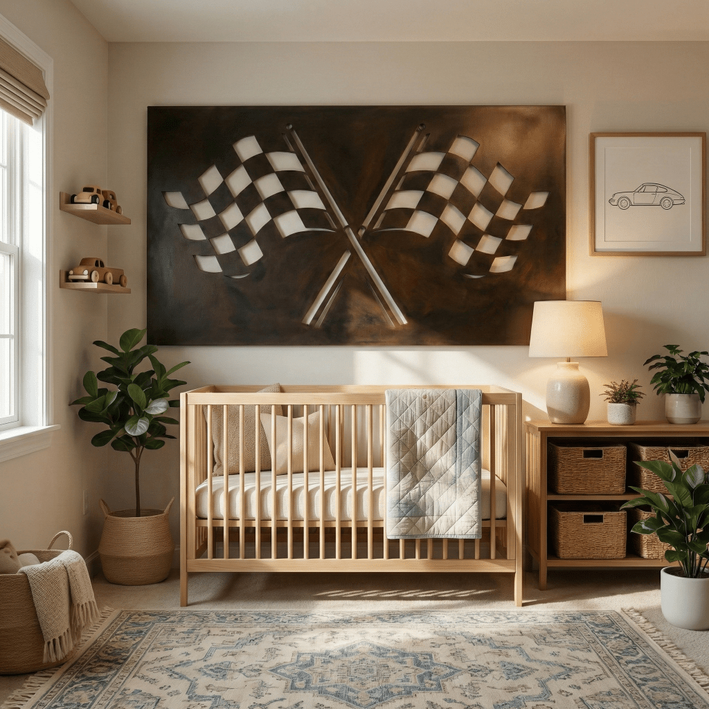 The Checkered Flag - Metal Wall Art - Benton Lane Home - Anthem Classic
