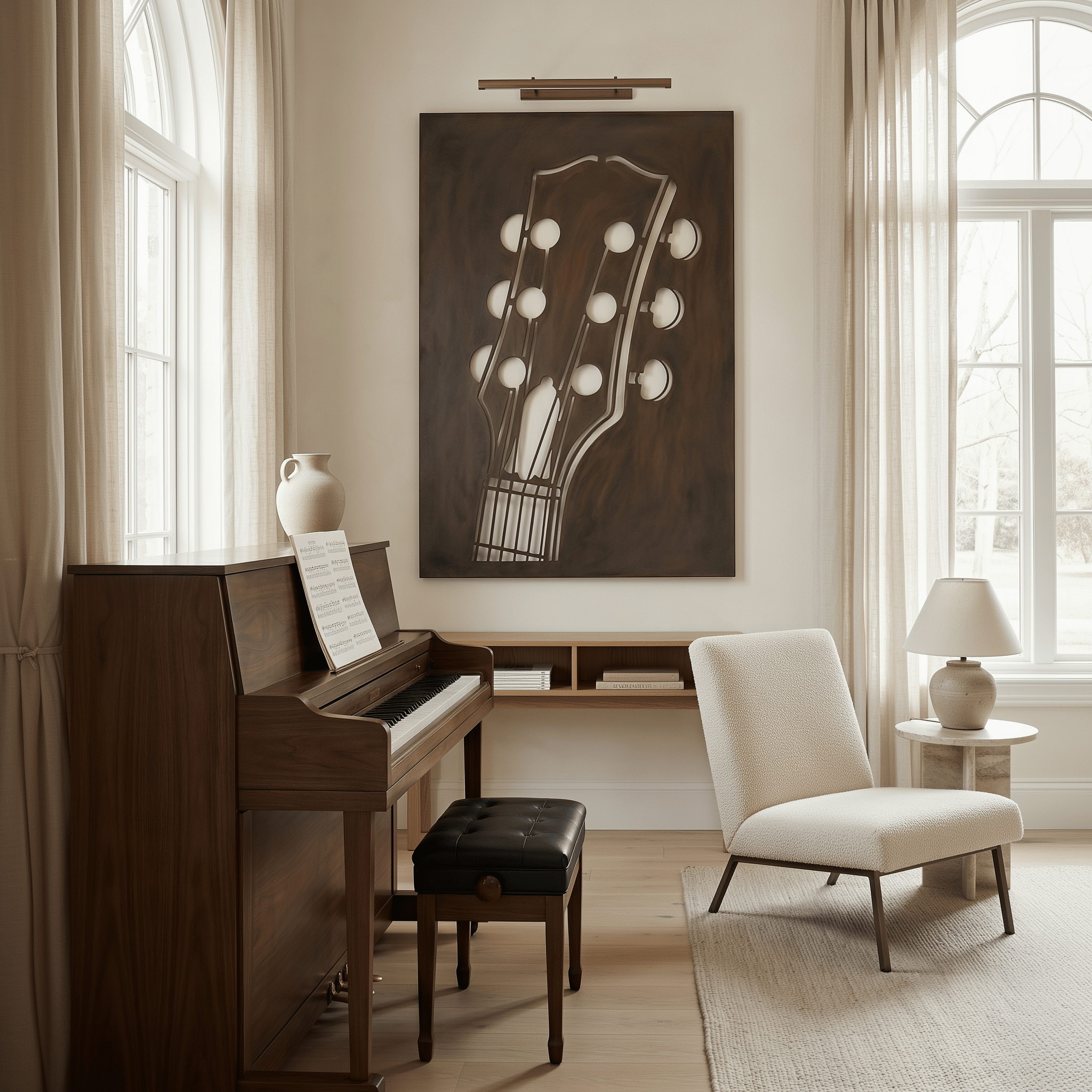 The Chord - Metal Wall Art - Umber - Benton Lane Home - Anthem Classic