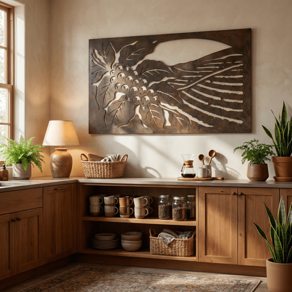 The Coffee Plantation - Metal Wall Art - Umber - Benton Lane Home - Anthem Classic