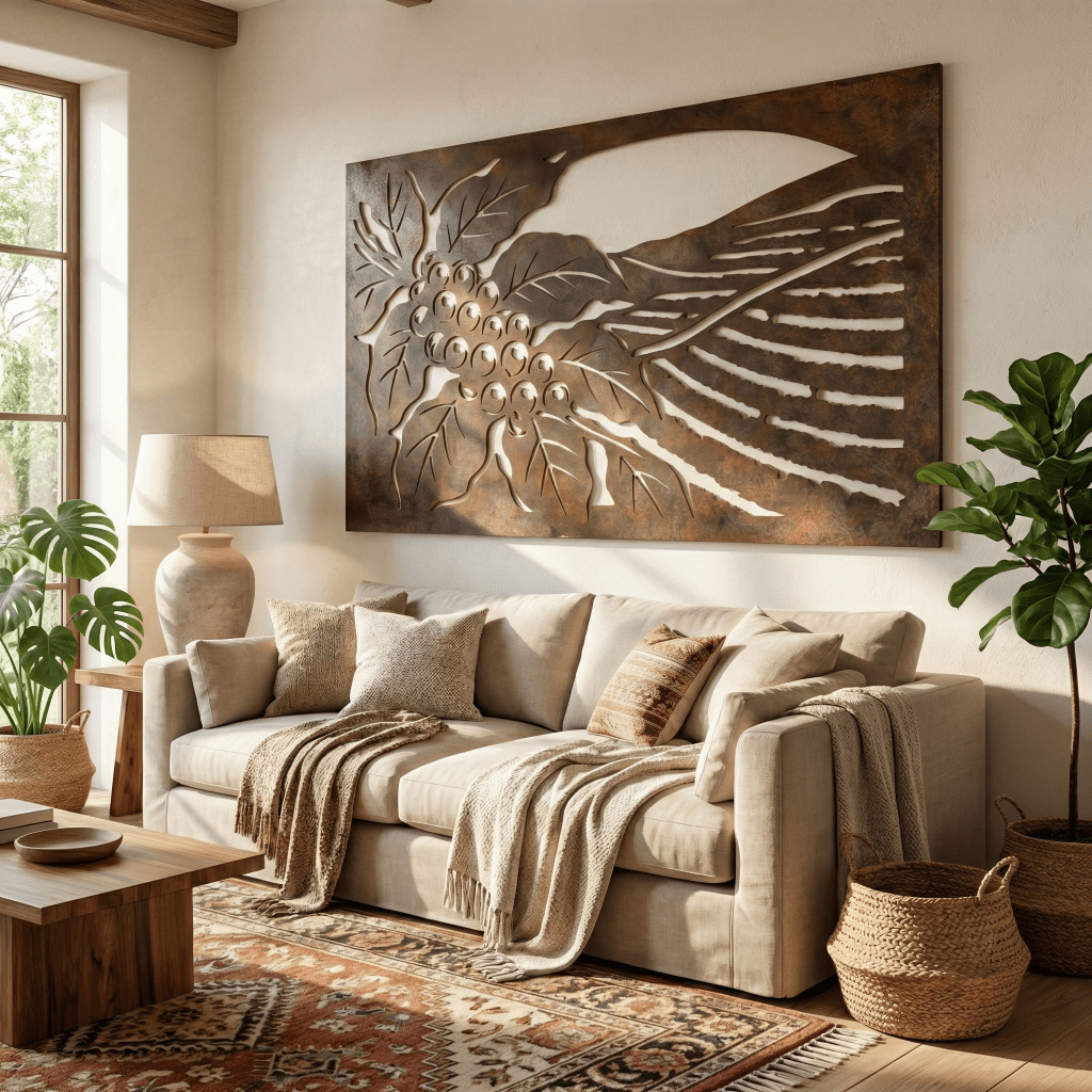 The Coffee Plantation - Metal Wall Art - Umber - Benton Lane Home - Anthem Classic