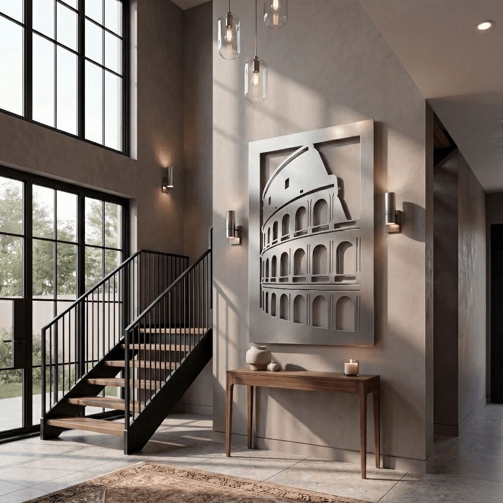 The Colosseum - Metal Wall Art - Benton Lane Home - Carbon Designs