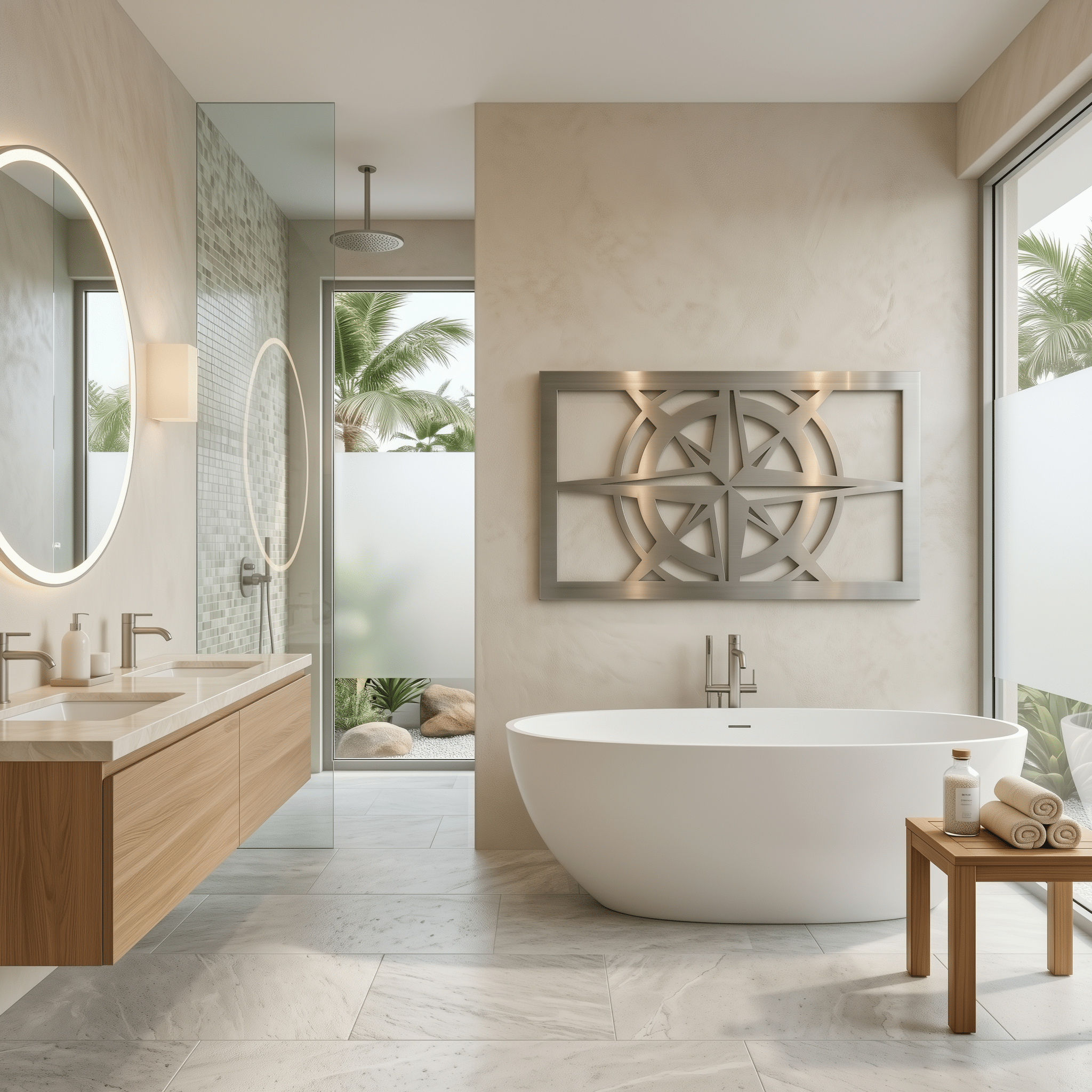 The Compass - Metal Wall Art - Benton Lane Home - Carbon Designs