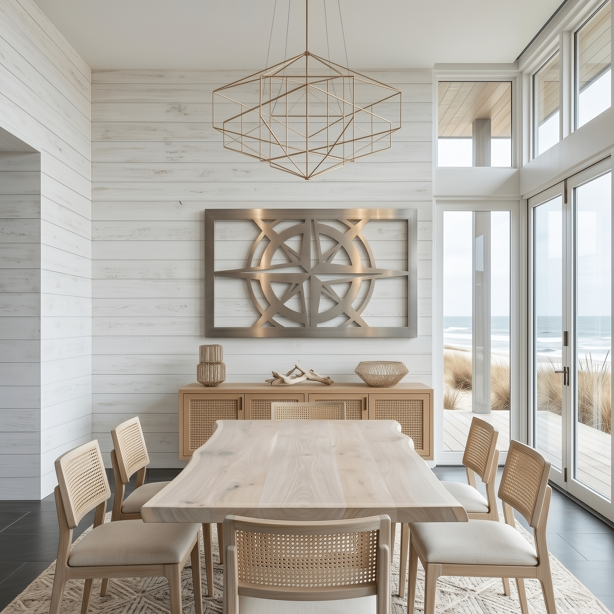 The Compass - Metal Wall Art - Benton Lane Home - Carbon Designs