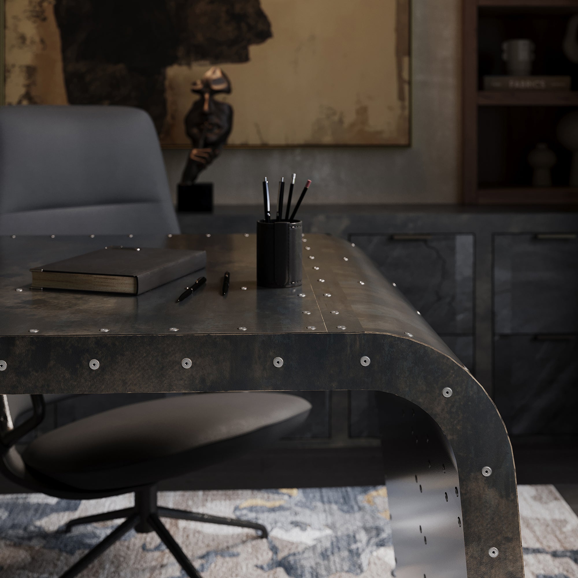 The Corsair Desk - Benton Lane Home - Carbon Designs
