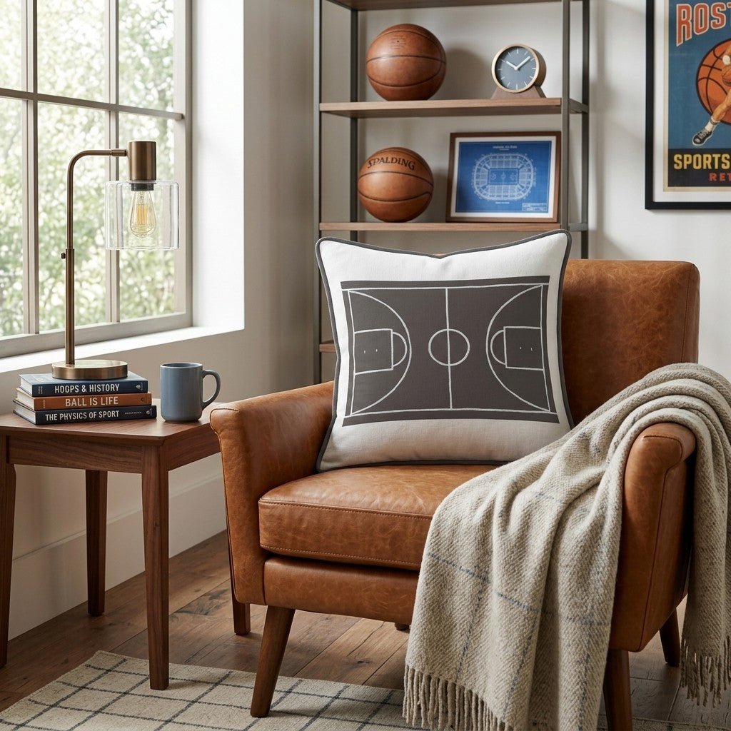 The Court Throw Pillow - Benton Lane Home - Hillcroft Home
