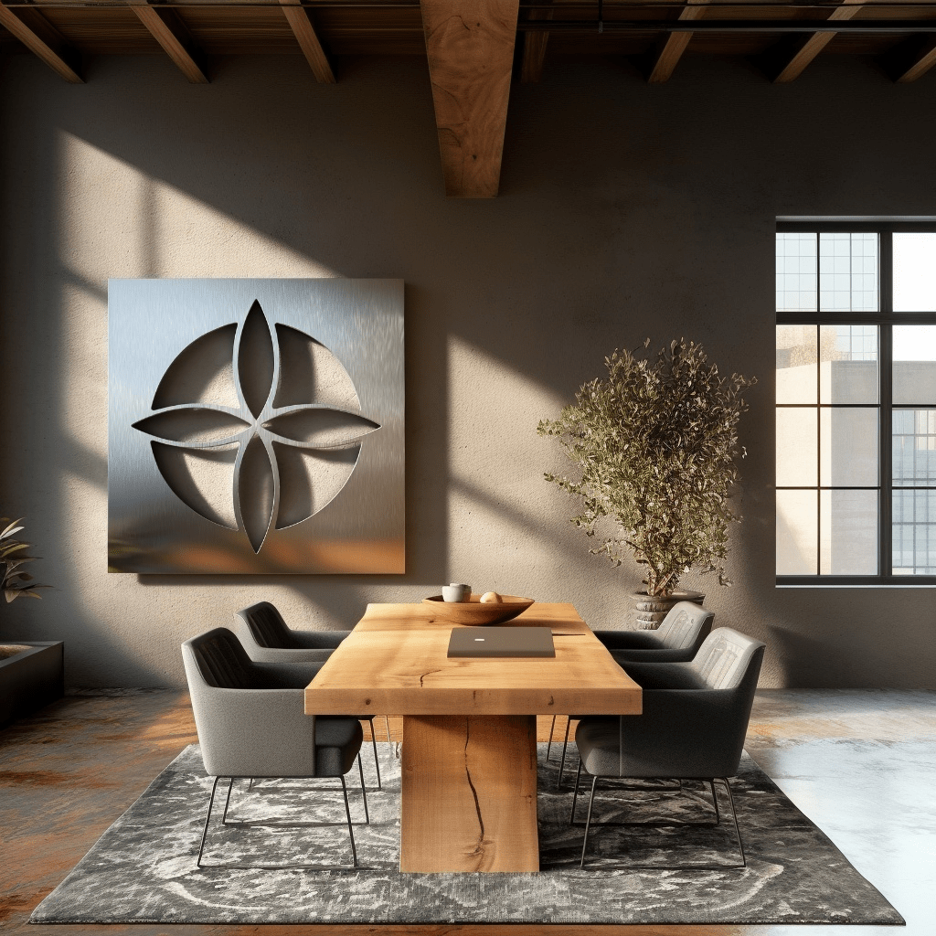 The Crest - Metal Wall Art - Benton Lane Home - Carbon Designs