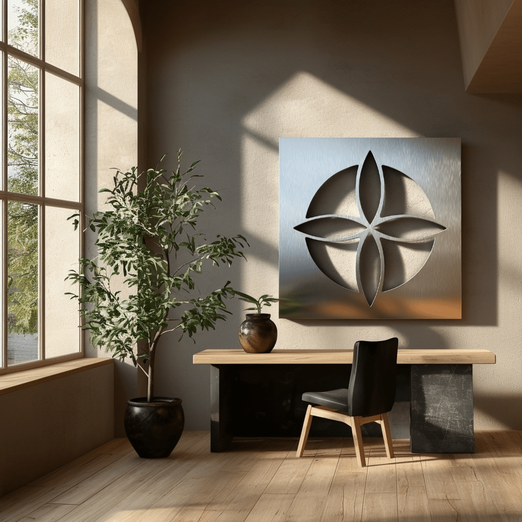 The Crest - Metal Wall Art - Benton Lane Home - Carbon Designs