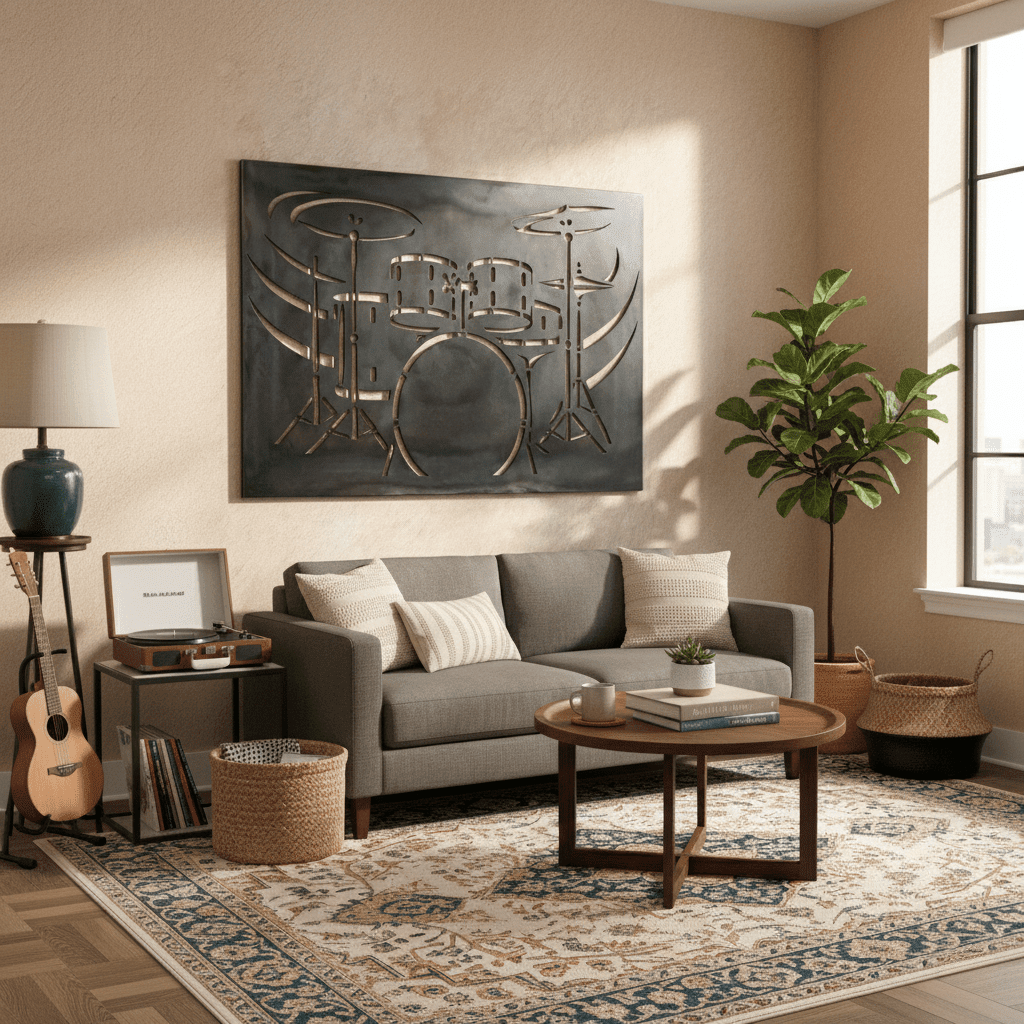 The Drum Kit - Metal Wall Art - Forge - Benton Lane Home - Anthem Classic