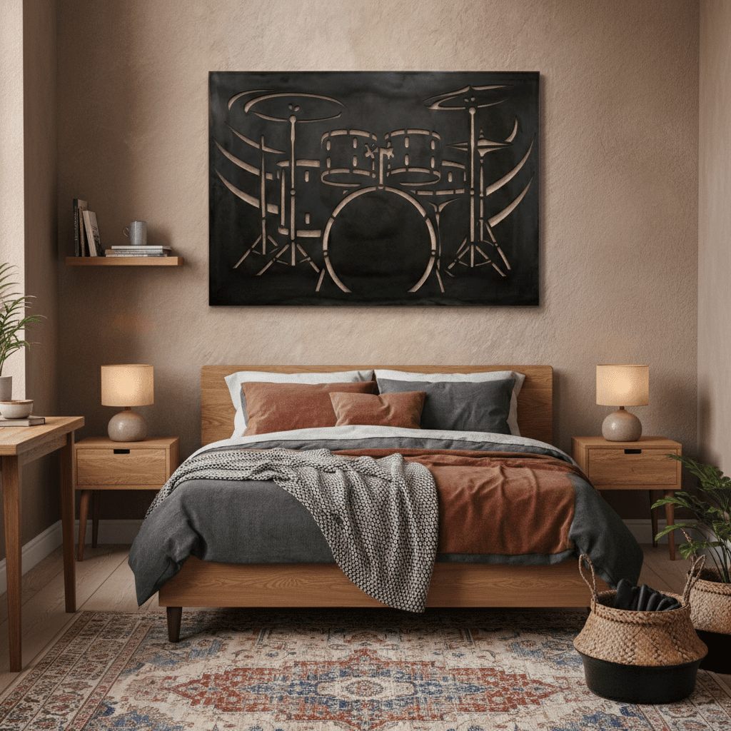 The Drum Kit - Metal Wall Art - Forge - Benton Lane Home - Anthem Classic