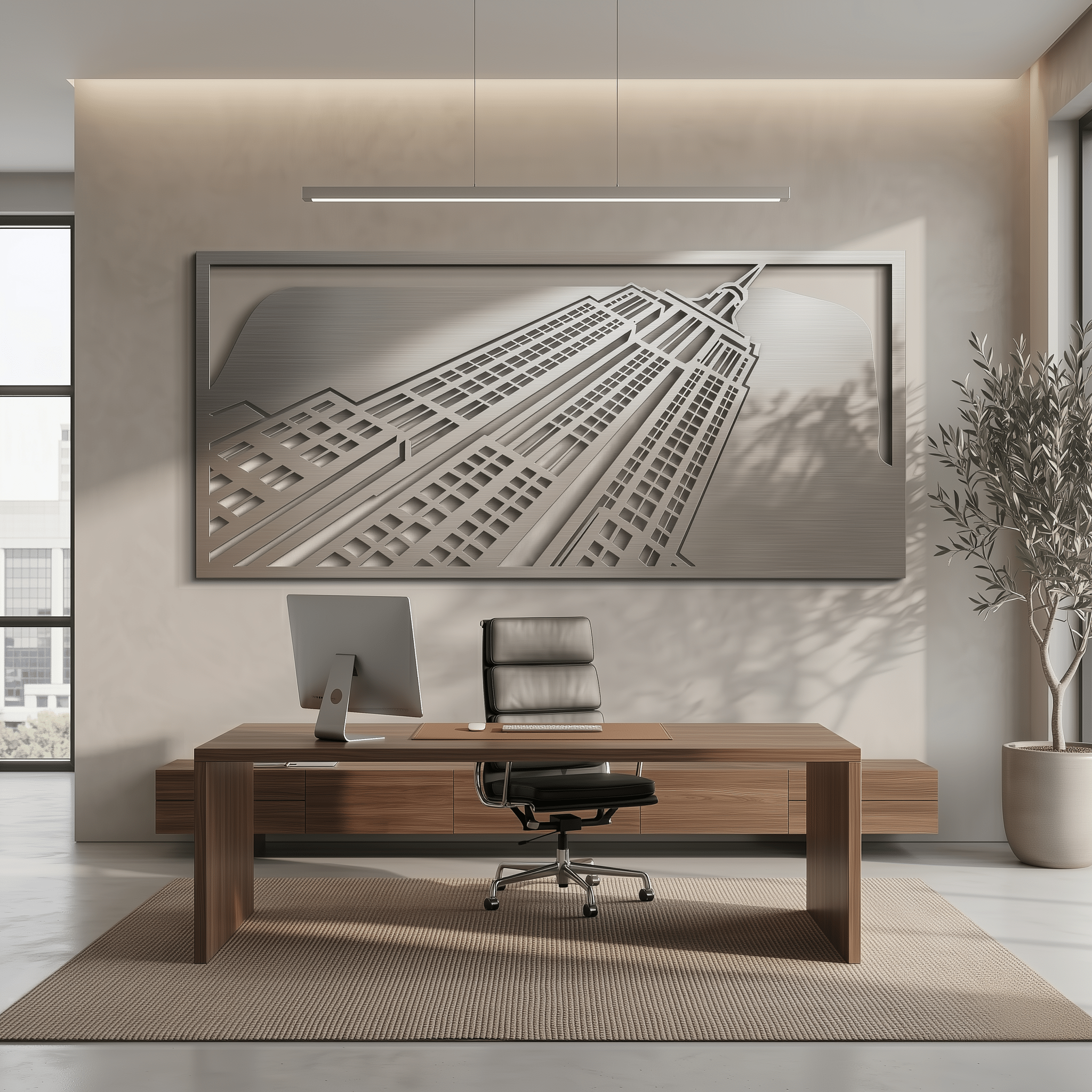 The Empire State Building - Metal Wall Art - Benton Lane Home - Carbon Designs