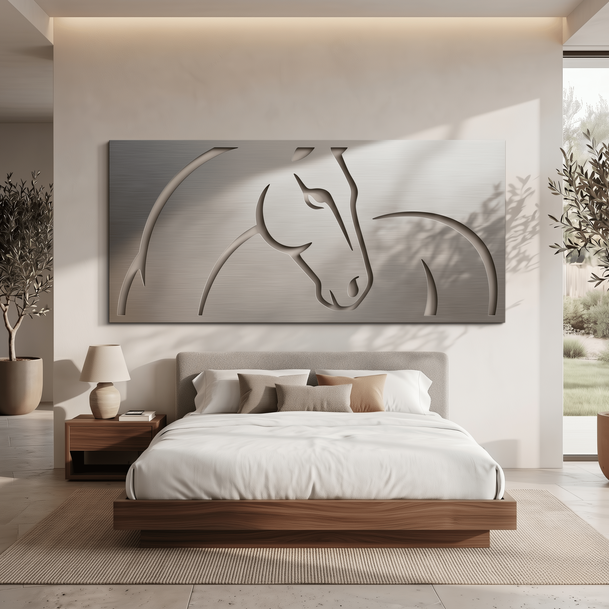 The Equine in Steel - Metal Wall Art - Benton Lane Home - Carbon Designs